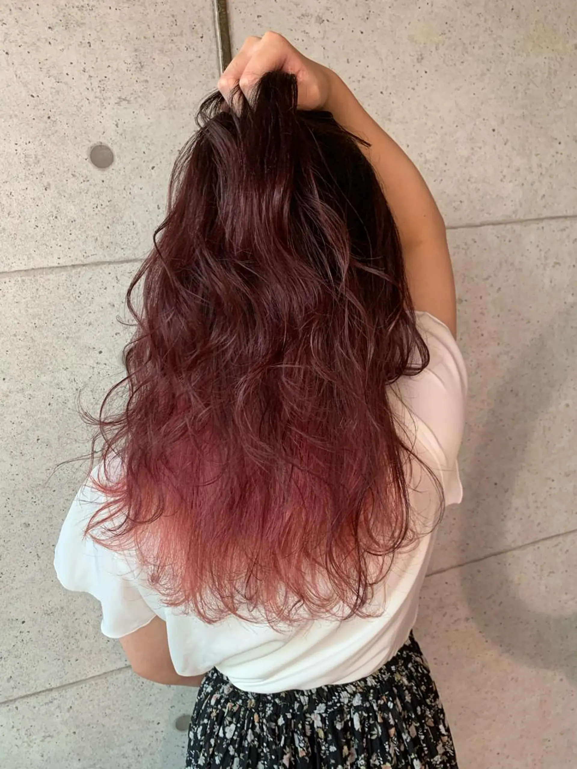 セミロング カラー ヘアカラー 福森 みずきのヘアスタイル