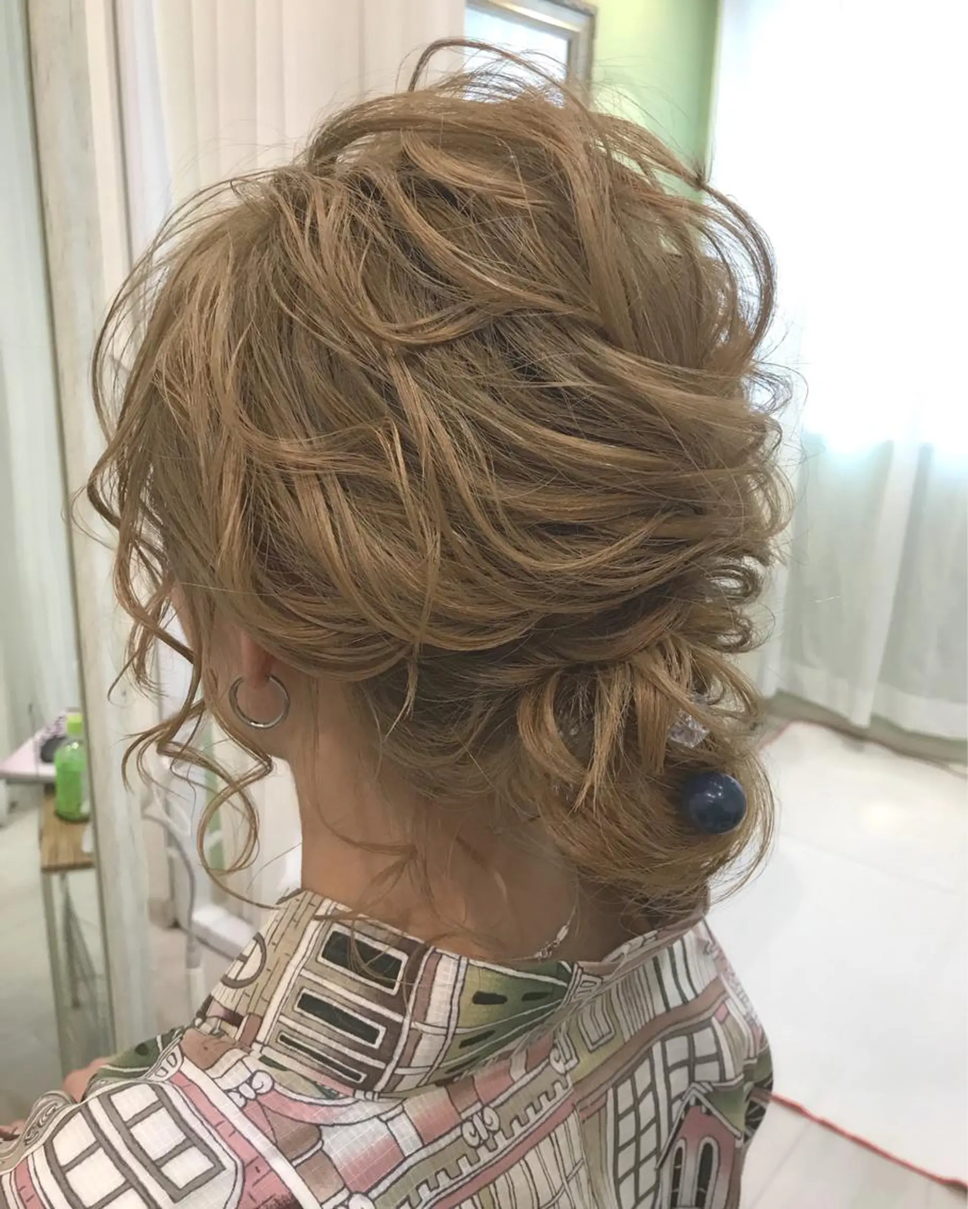 ショート ヘアアレンジ 浴衣 ALVAREZ BARBER SHOP所属・takebuchi harukaのヘアスタイル