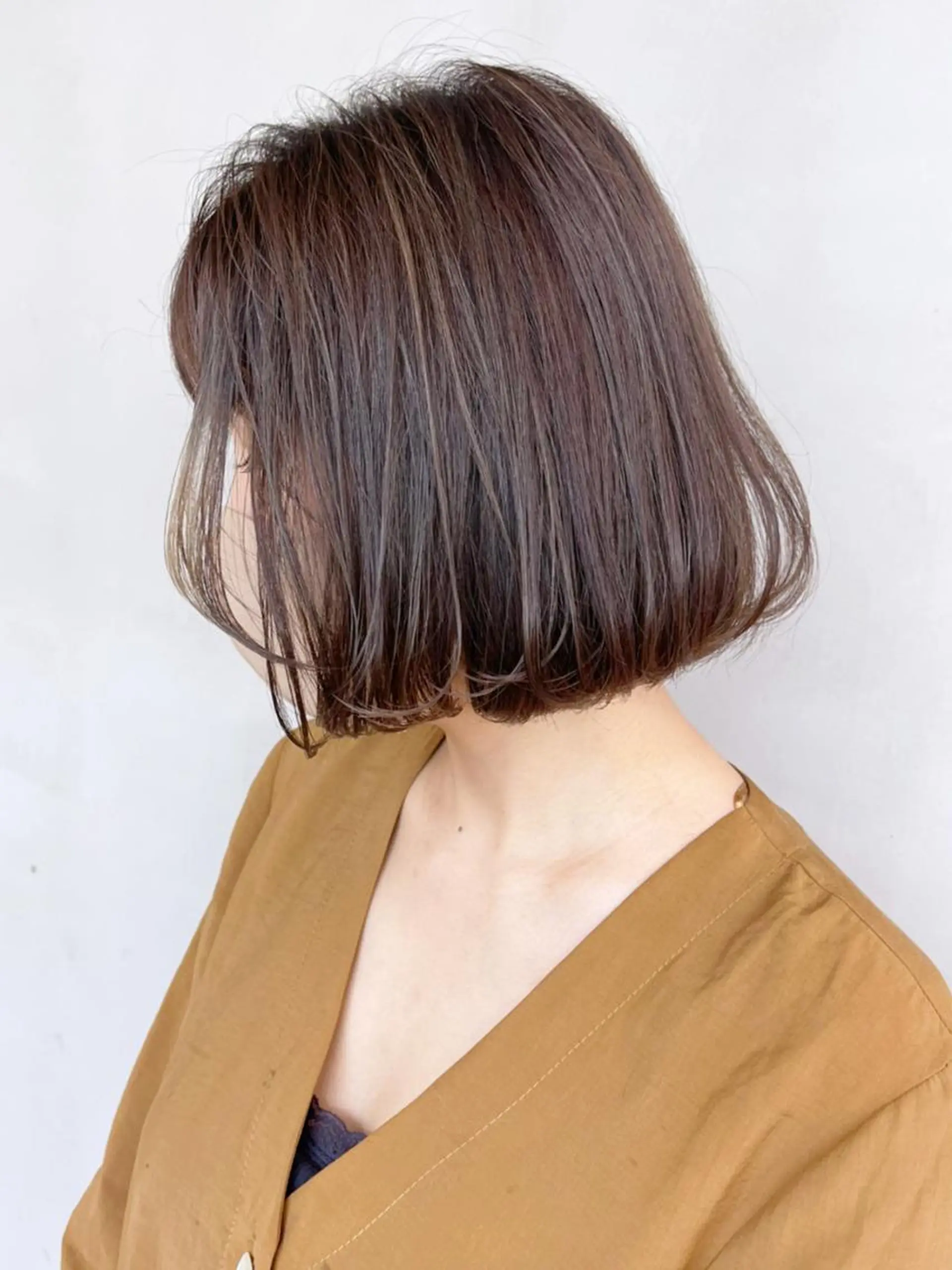 ミディアム カラー ヘアアレンジ パーマ グレージュ カット ITbyALBUM 松戸のヘアスタイル