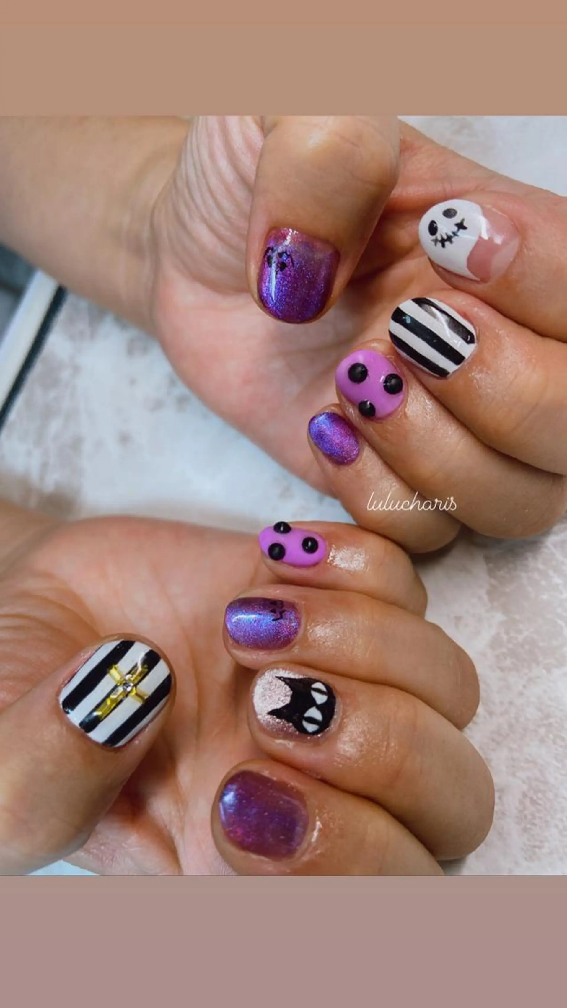 ネイル ハロウィン Lulu charisu所属・lulucharis nailのネイルデザイン