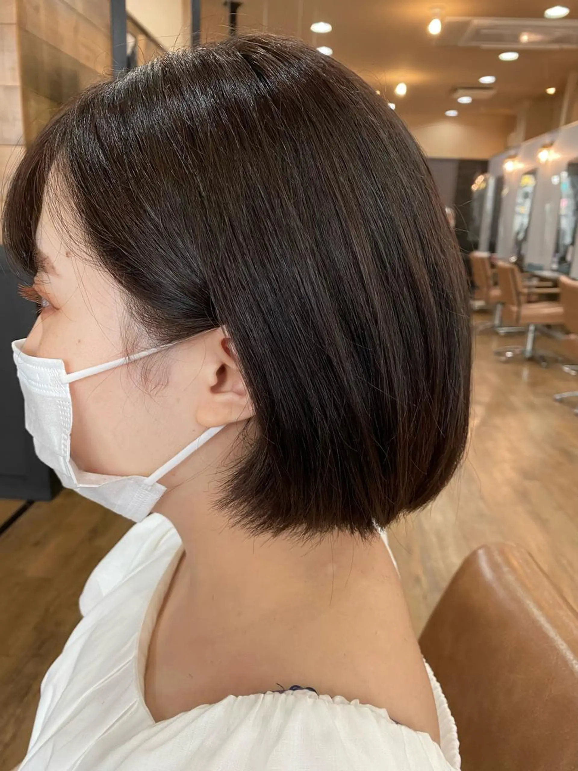 ショート カラー グレージュ オレンジ カット ヘアカラー トリートメント 特殊カラー特化 ✂️SHIAN フジのヘアスタイル