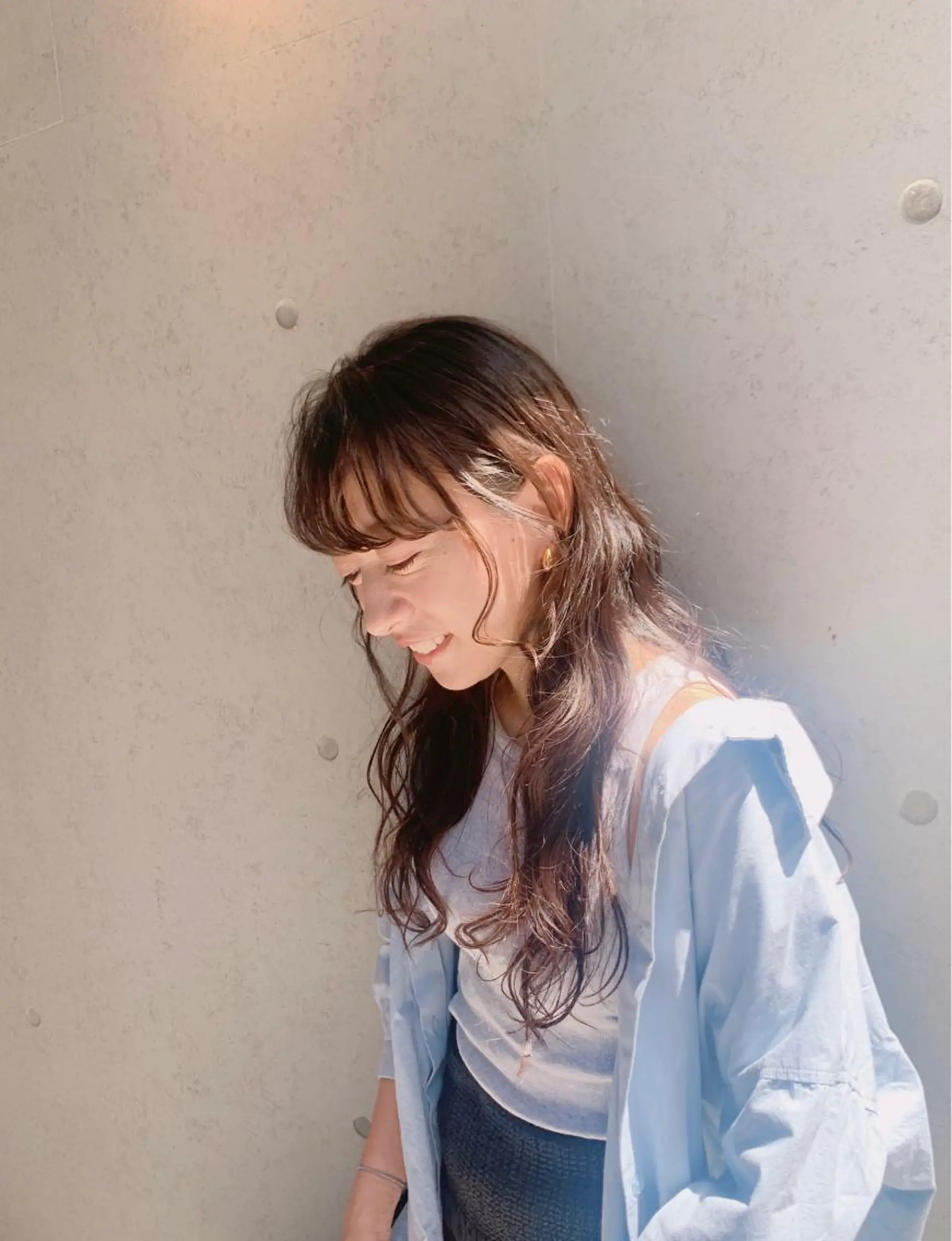 ロング パーマ くせ毛 ニュアンスパーマ 竹村 恵功代のヘアスタイル