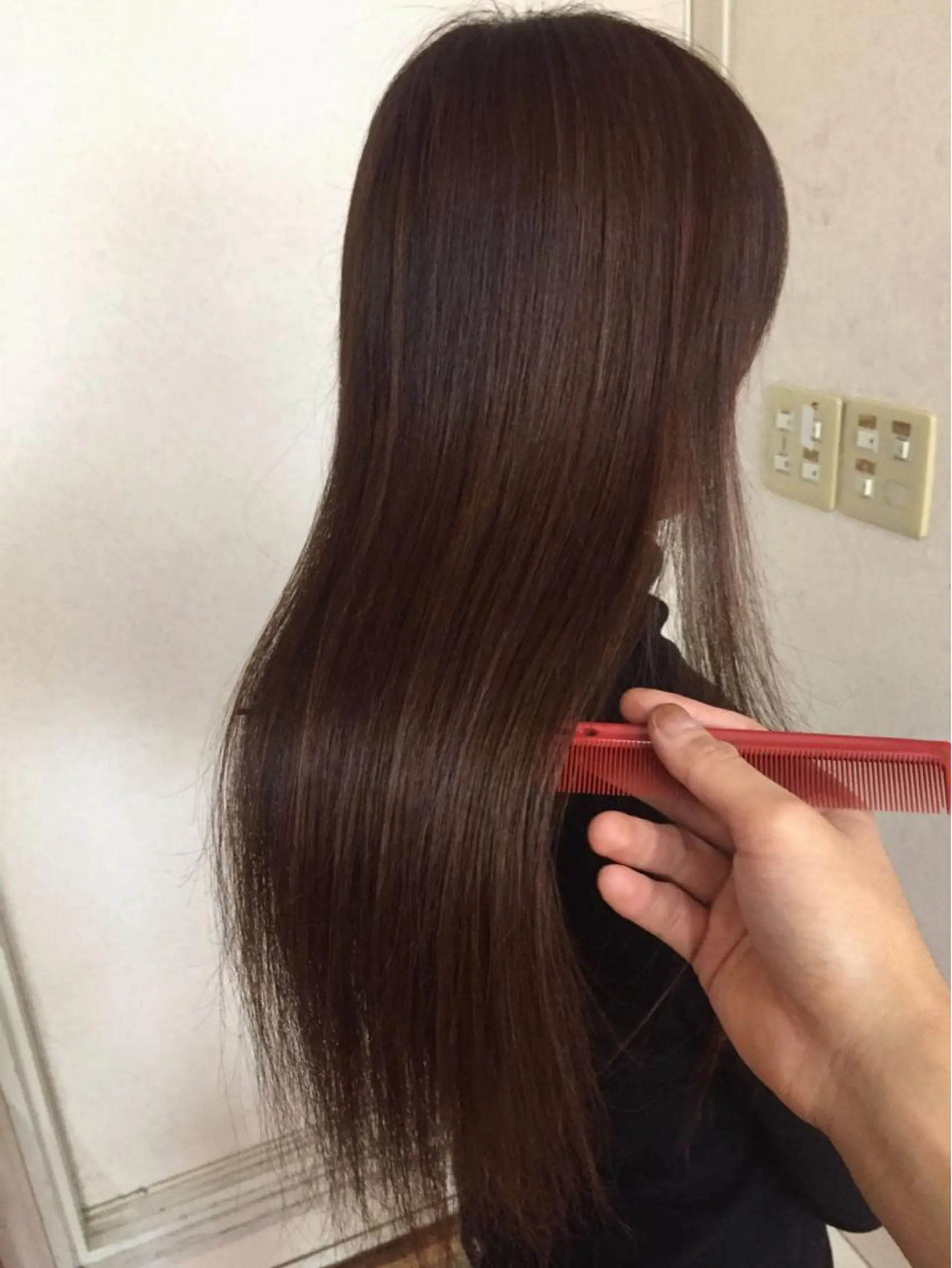 ロング カラー ヘアアレンジ グレージュ ハイライトカラー ピンクカラー 外国人風カラー ハイライト 縮毛矯正 BOB所属・三輪 太一のヘアスタイル