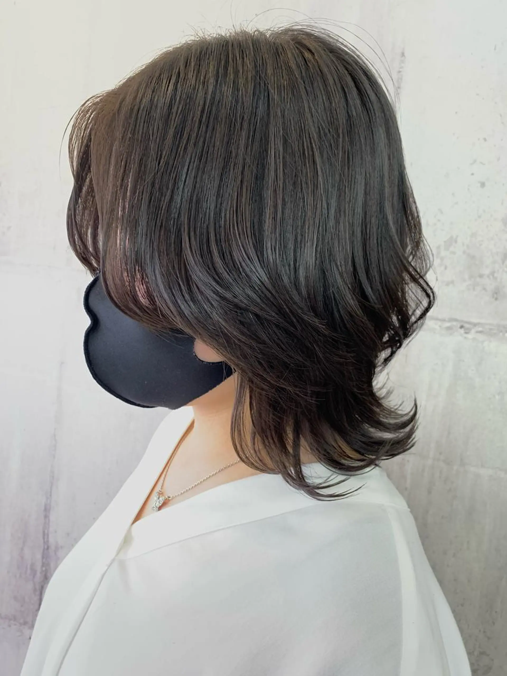 ミディアム ウルフカット ボブ/透明感カラー 増田さくらのヘアスタイル