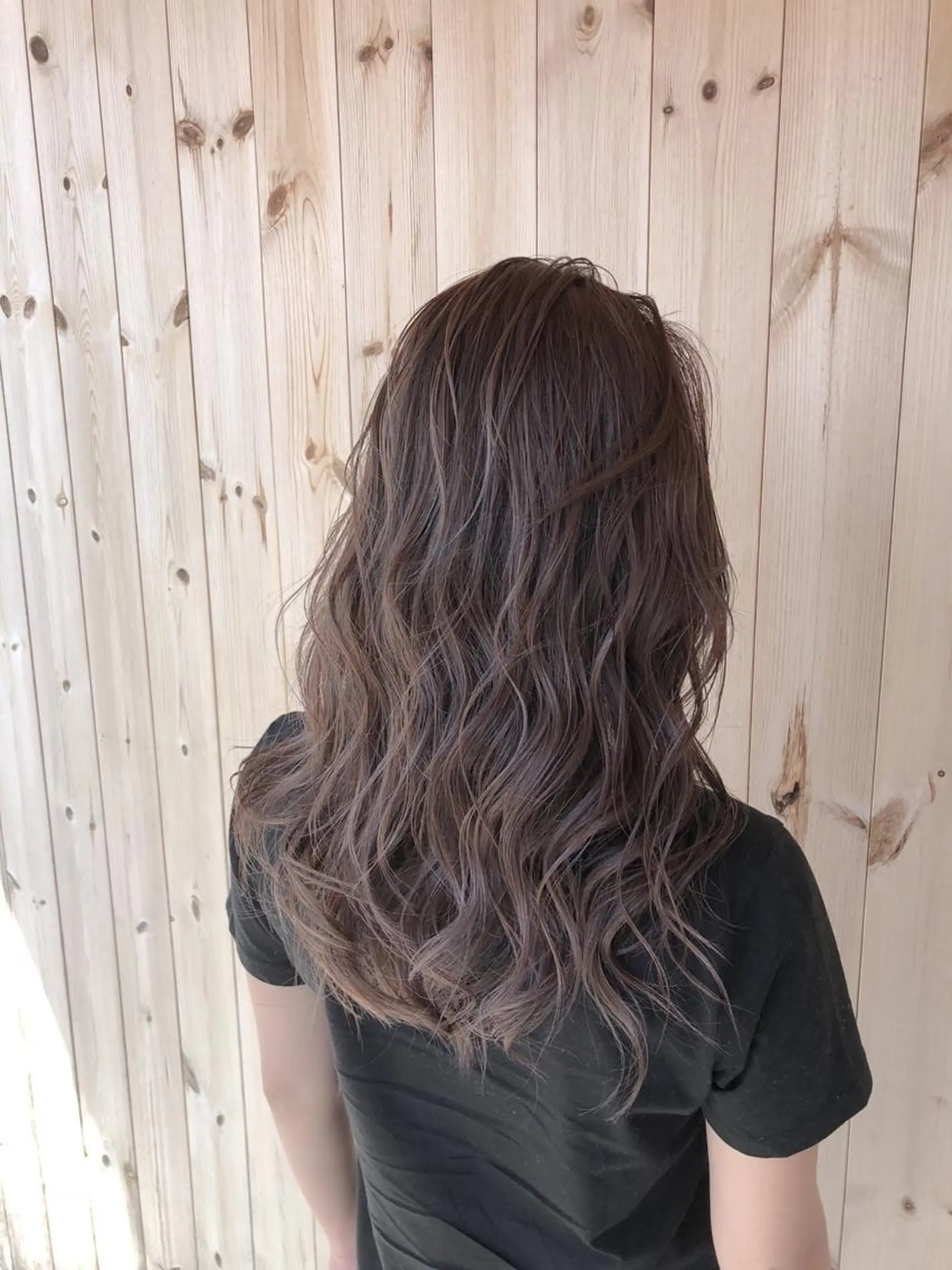 セミロング カラー ベージュカラー ハイライトカラー ハイライト 房川 尚人のヘアスタイル