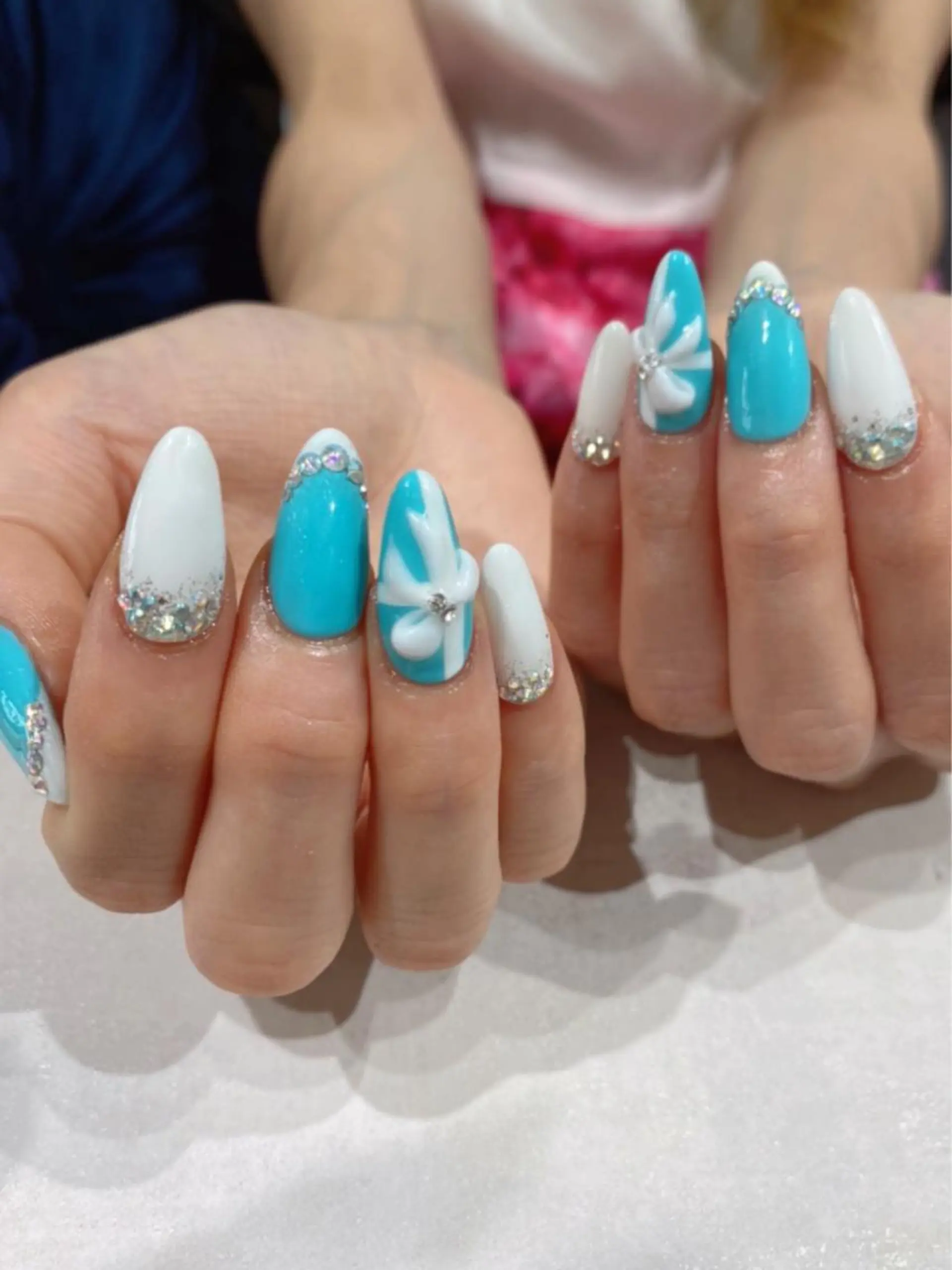 セミロング ハンドネイル Nail  R💫 naoのネイルデザイン