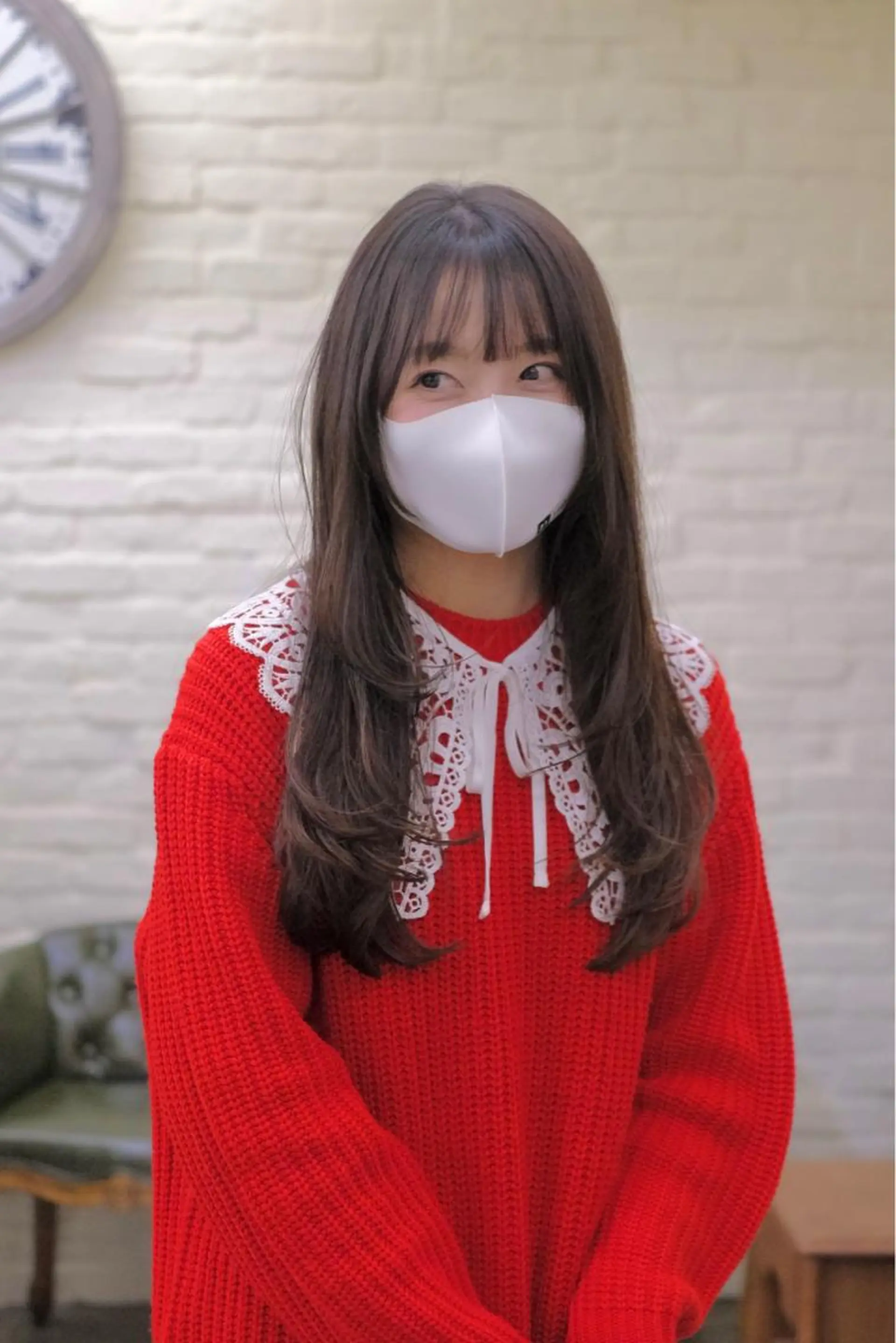 ロング 髪質改善 ヨシンモリ レイヤーカット 縮毛矯正 カット 縮毛矯正 ウルフ/レイヤー /パーマ　ナユタのヘアスタイル