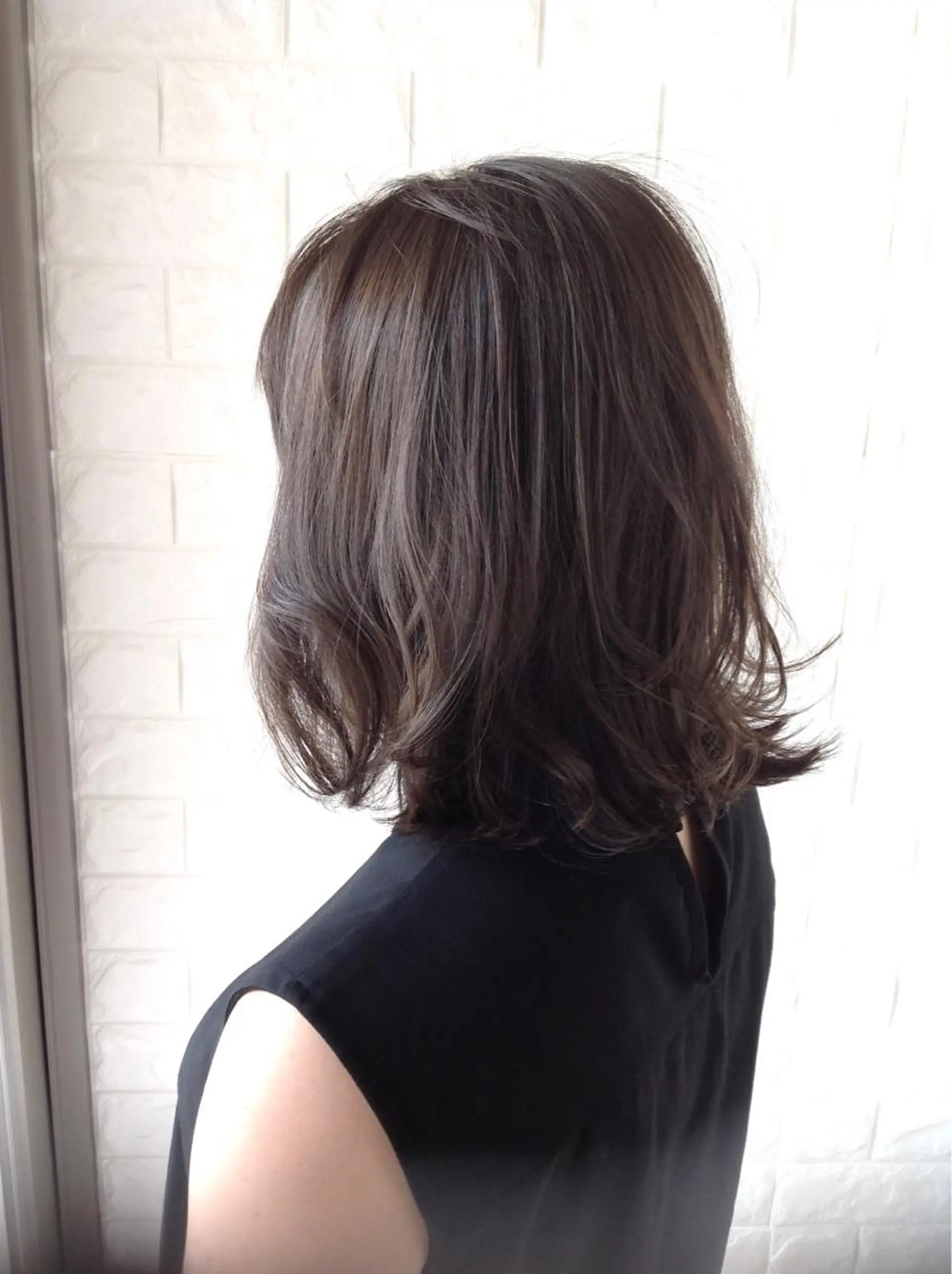 ミディアム カラー アッシュ 透明感カラー ダブルカラー ハイライトカラー イルミナカラー エイジングケア特化 美容師✂️山崎竜二のヘアスタイル