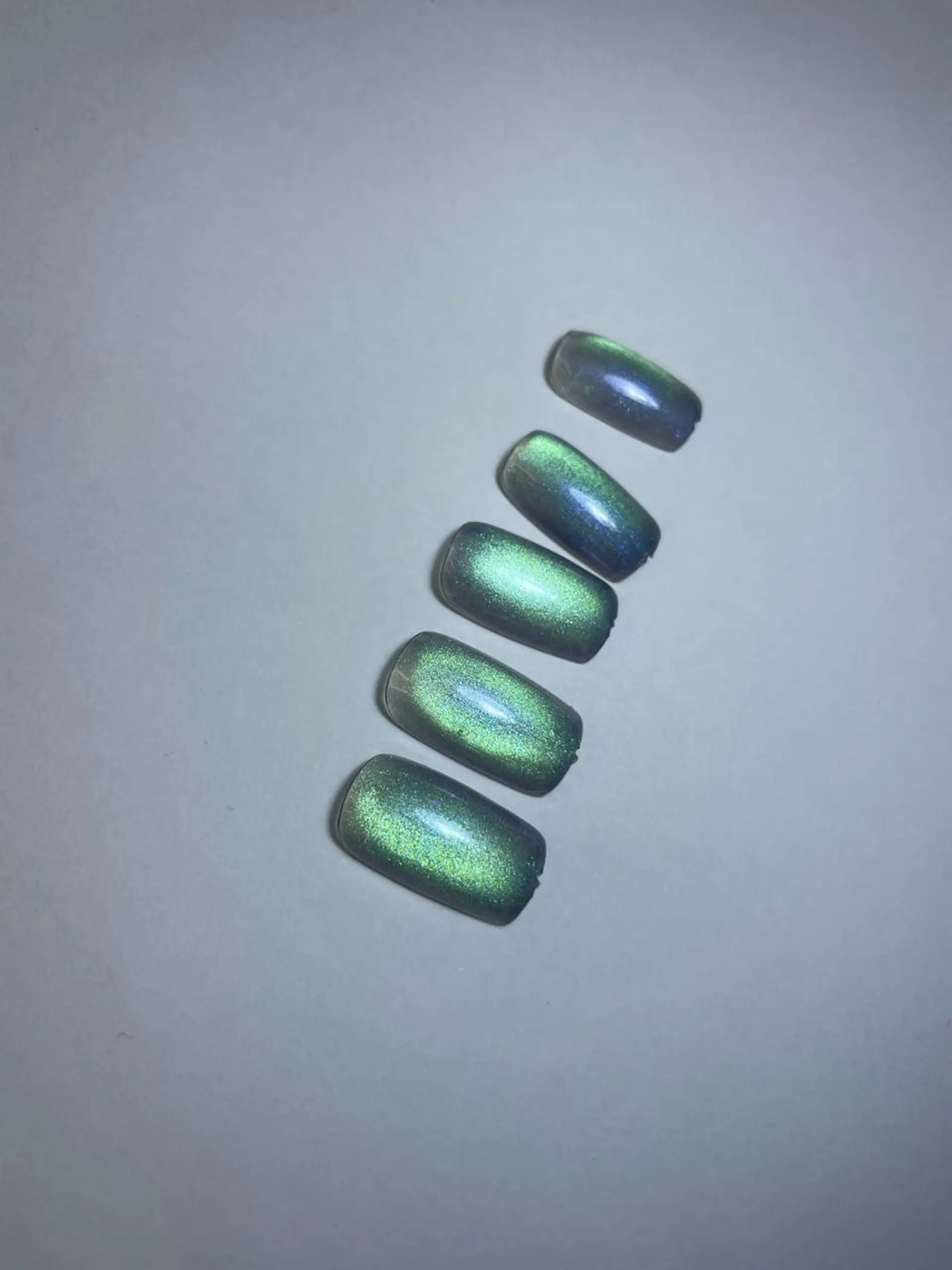ネイル フラッシュネイル 氷ネイル・うるうるネイル ロングネイル マグネットネイル ニュアンスネイル Ri-e's nailのネイルデザイン
