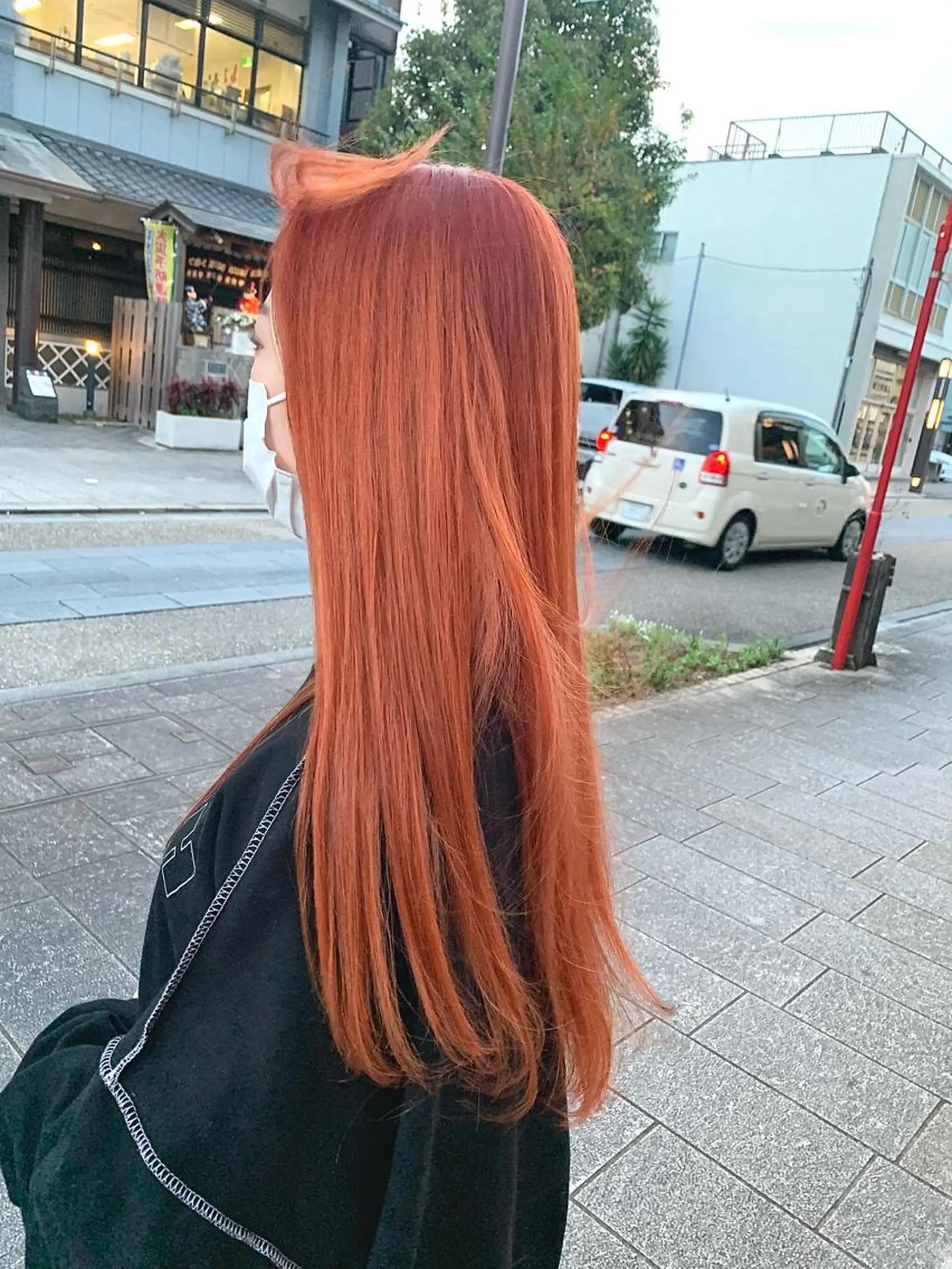 ロング カラー オレンジ Lunapiena所属・Lunapiena 🫧ナナのヘアスタイル