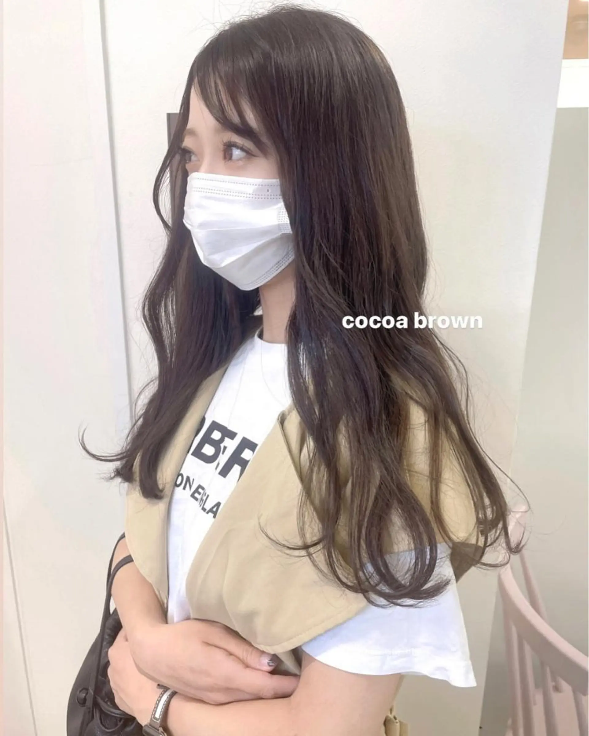 ミディアム カラー カット ヘアカラー トリートメント misaki🩰🤍 まろみ透け感カラーのヘアスタイル