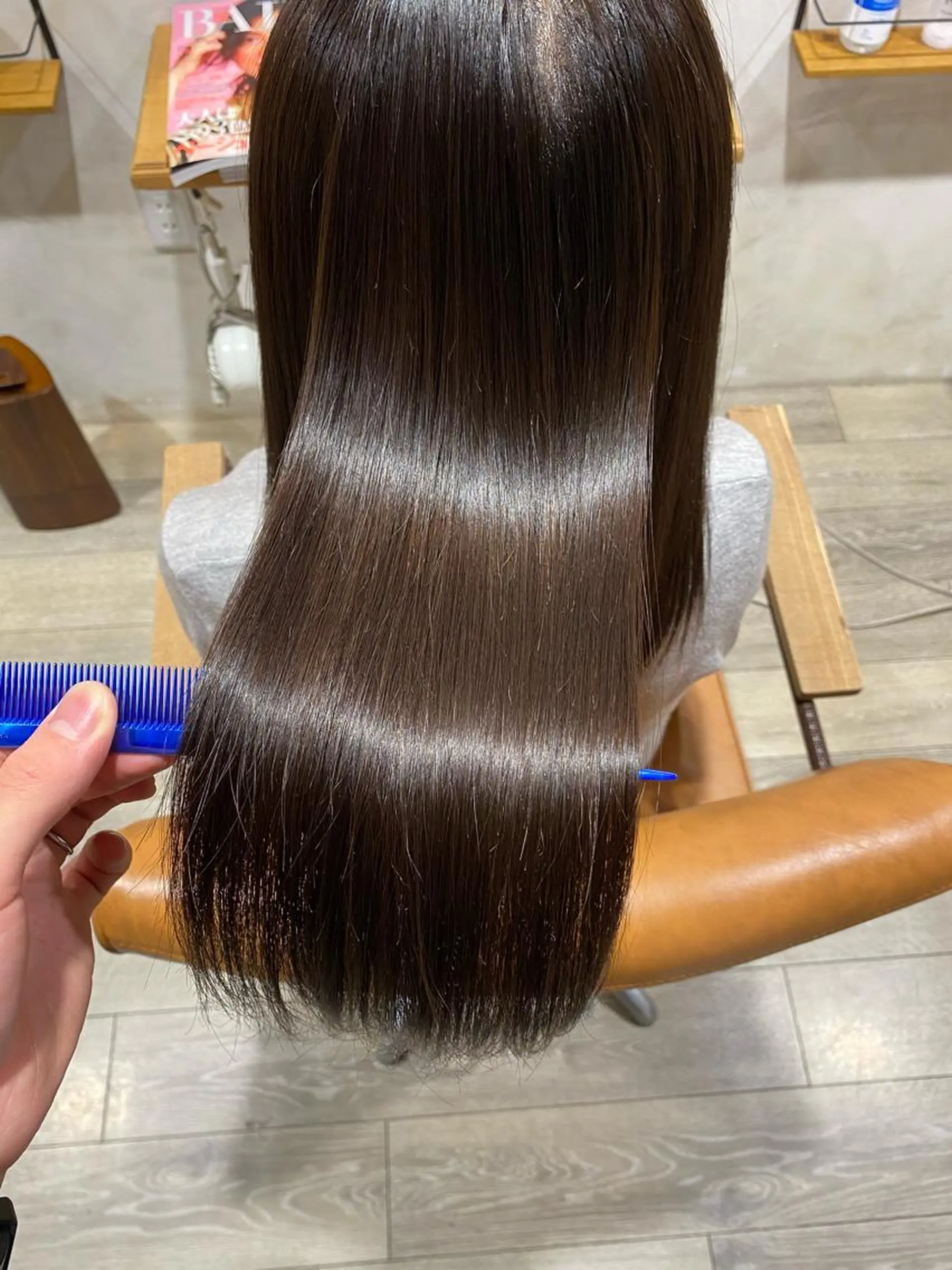 ロング カラー パーマ メンズ 縮毛矯正 安部 真輝のヘアスタイル