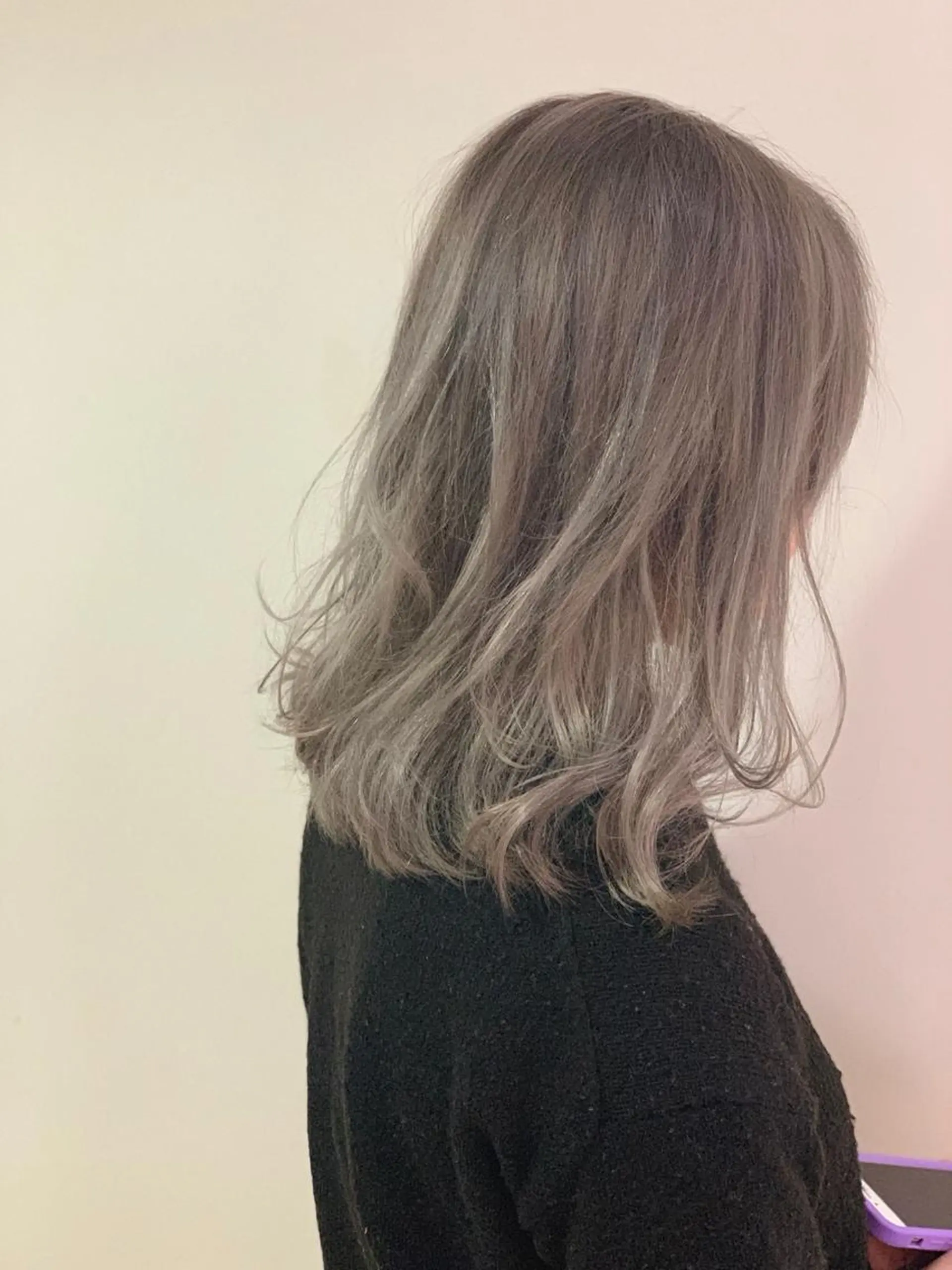 セミロング カラー ひらやま りょういちのヘアスタイル