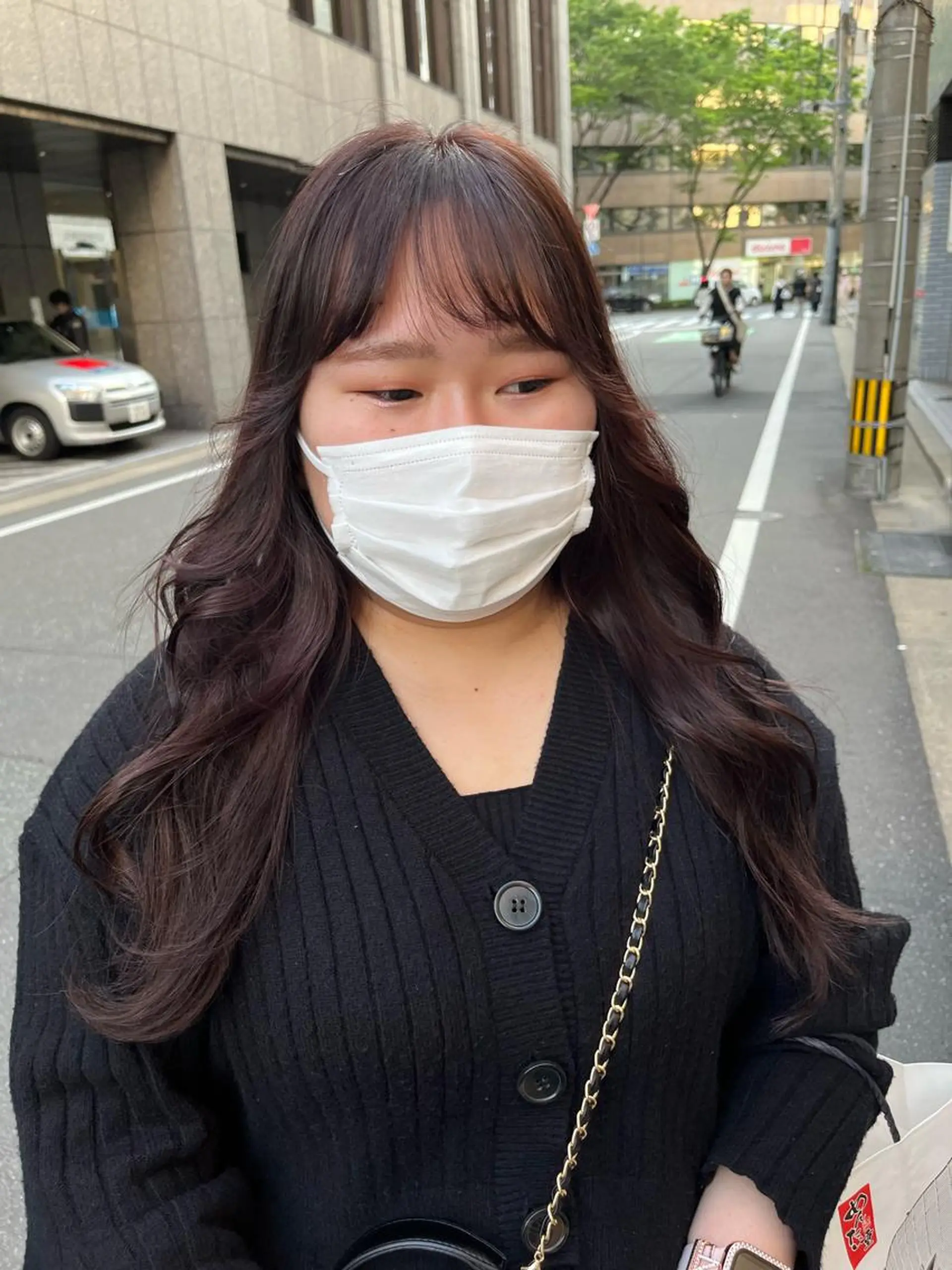 カラー ブラウンカラー ピンクカラー こまつばらみお/レイ ヤー/ダブルカラーのヘアスタイル