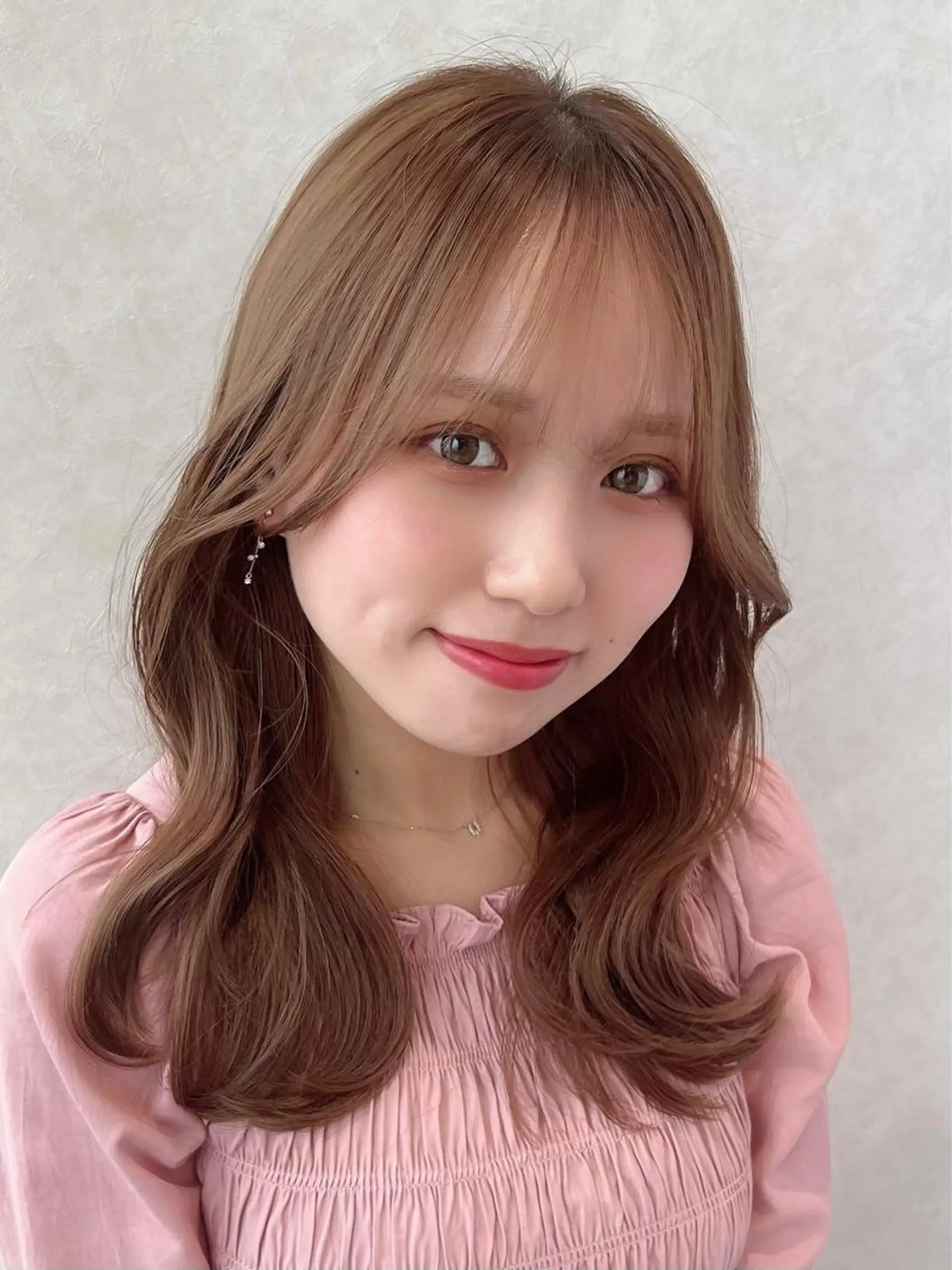 セミロング くびれヘア レイヤーカット カット ヘアカラー トリートメント 🧡くびれヘア/前髪 顔周り🧡久原結衣のヘアスタイル