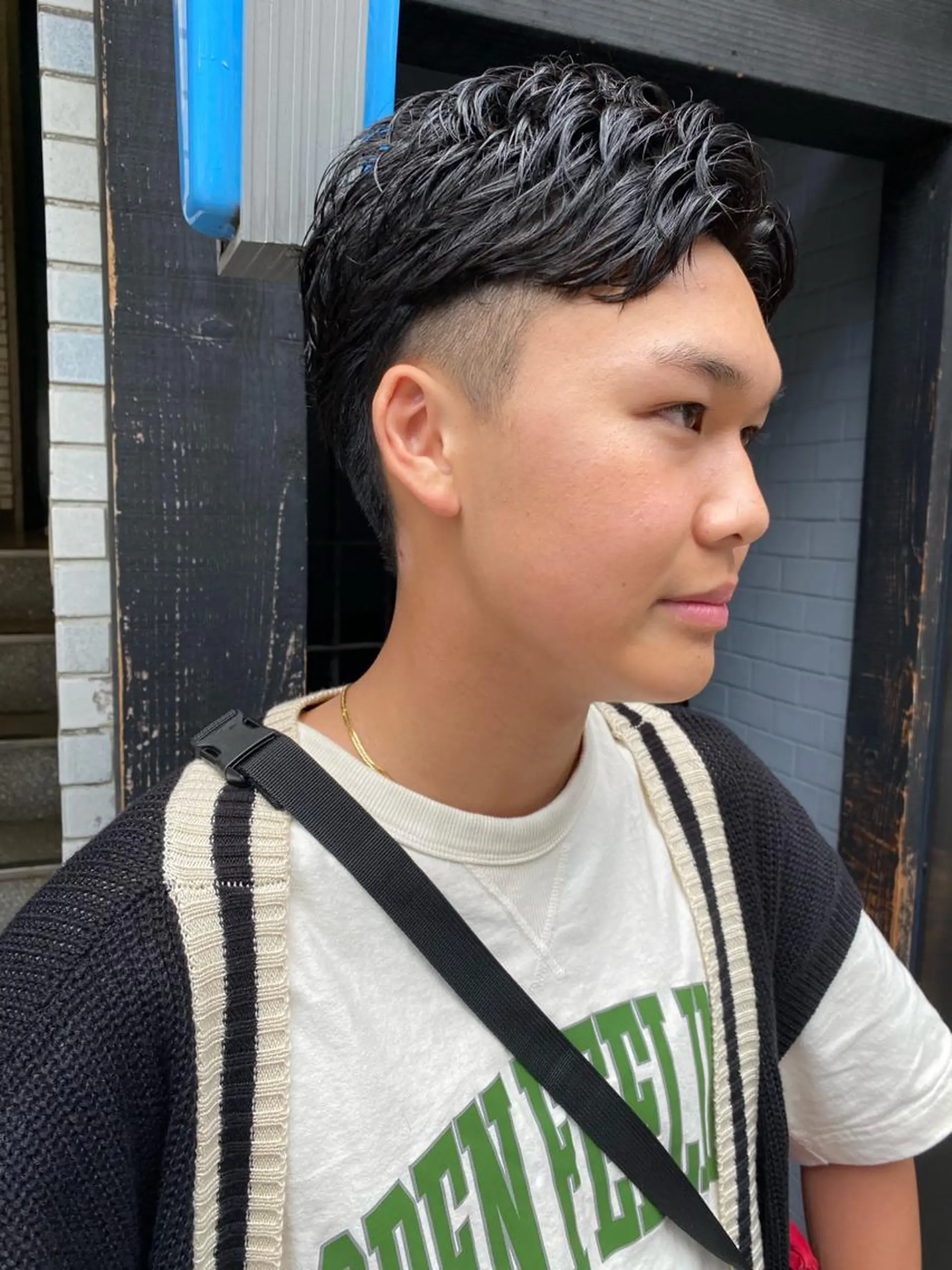 ショート メンズ メンズブリーチ メンズハイライト メンズインナーカラー メンズパーマ プードルパーマ 💈メンズ特化 /伊藤大輝💈のヘアスタイル