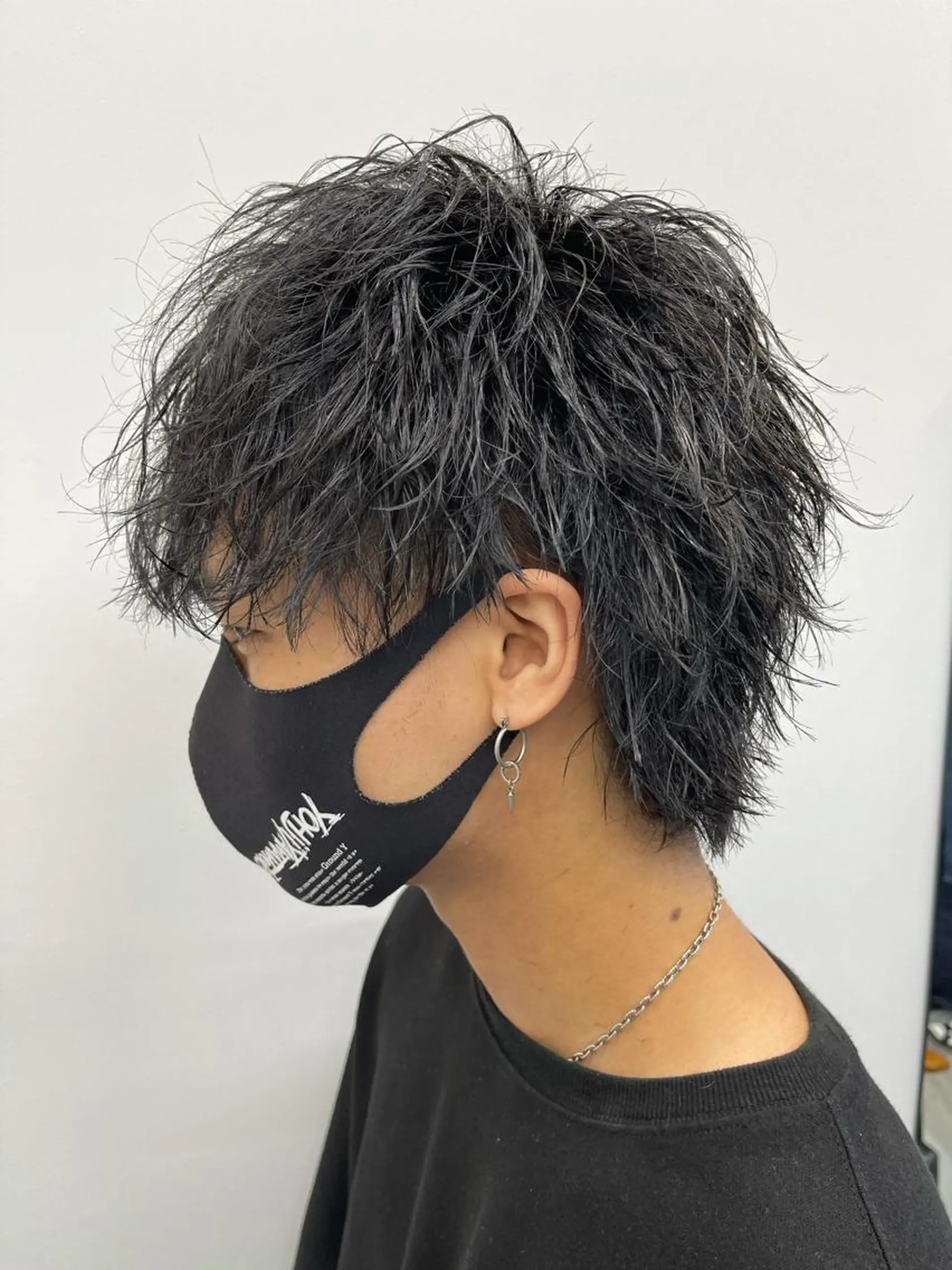 ミディアム パーマ メンズ カット パーマ 森本裕/オーナー/ スパイラルパーマのヘアスタイル