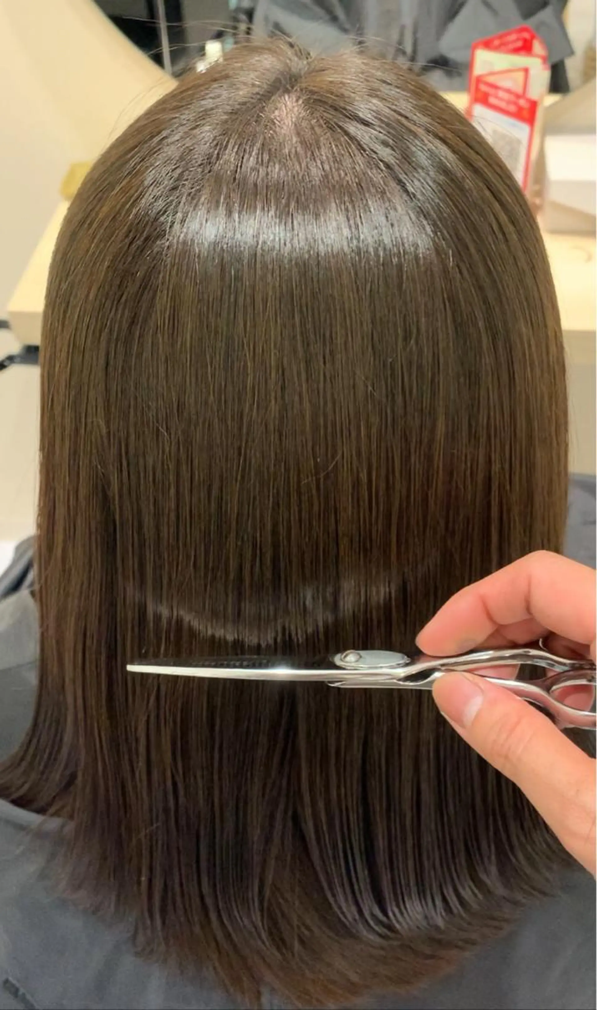 ミディアム 縮毛矯正 トリートメント 丹野 圭太のヘアスタイル