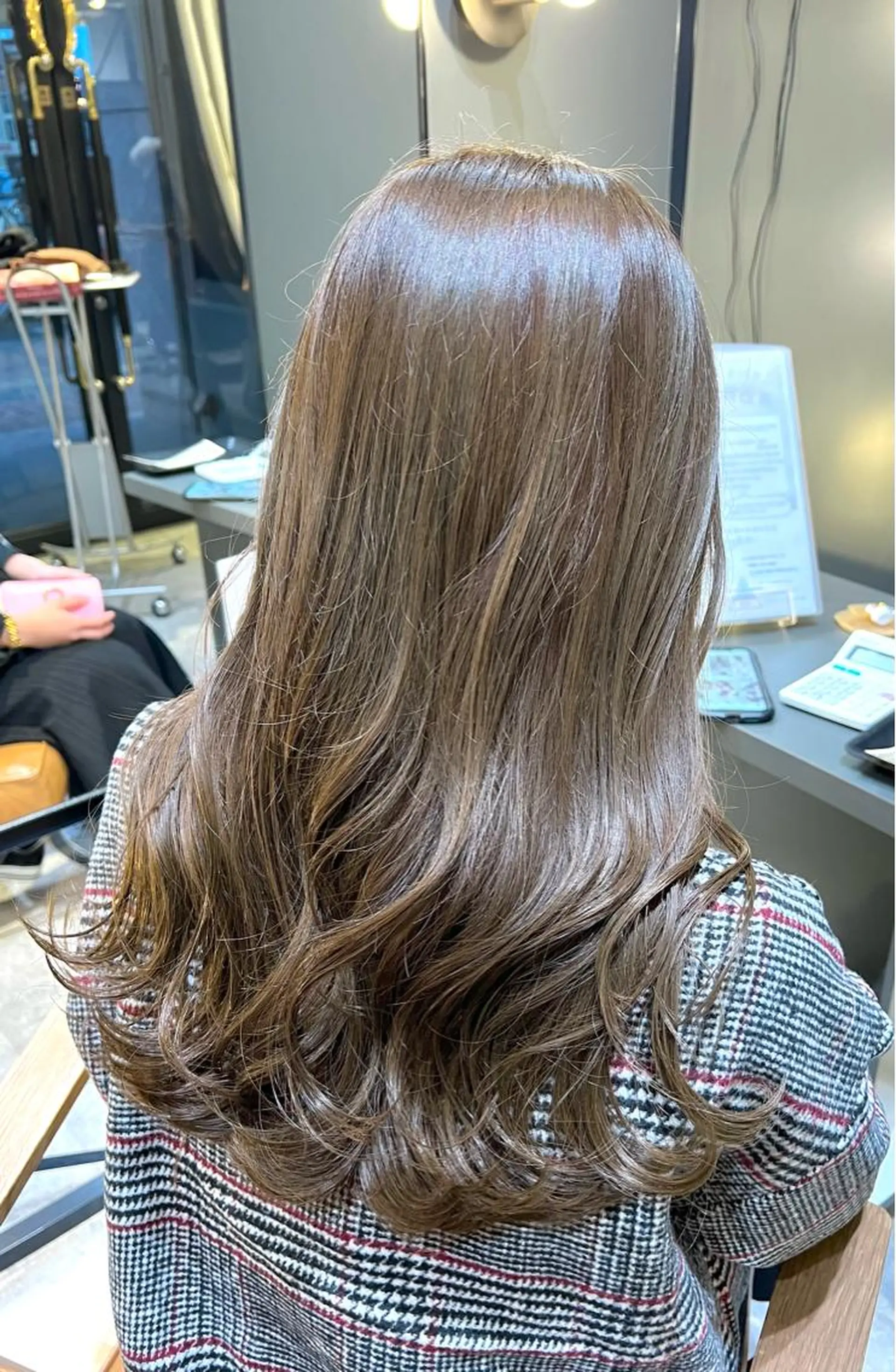 ロング カット ヘアカラー トリートメント 酸性ストレート/ブリ ーチなし/中村 匠のヘアスタイル