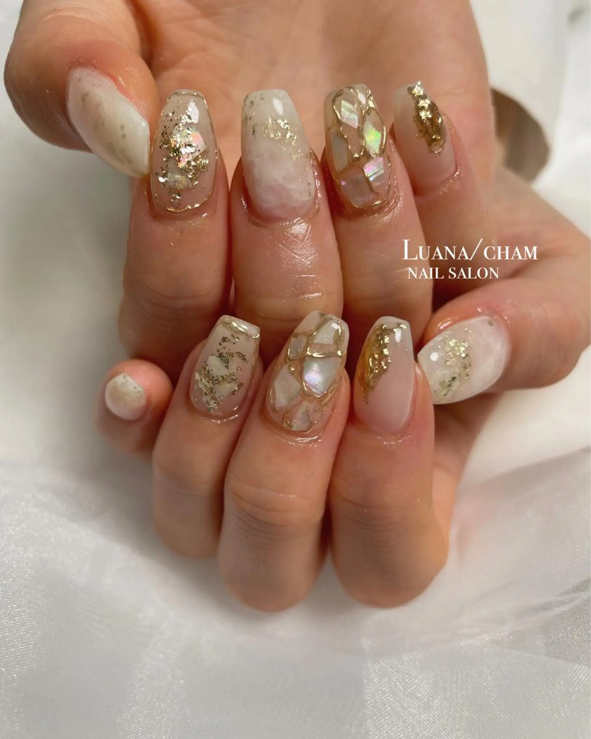 ロング ネイル ハンドネイル nail salon neigeのネイルデザイン