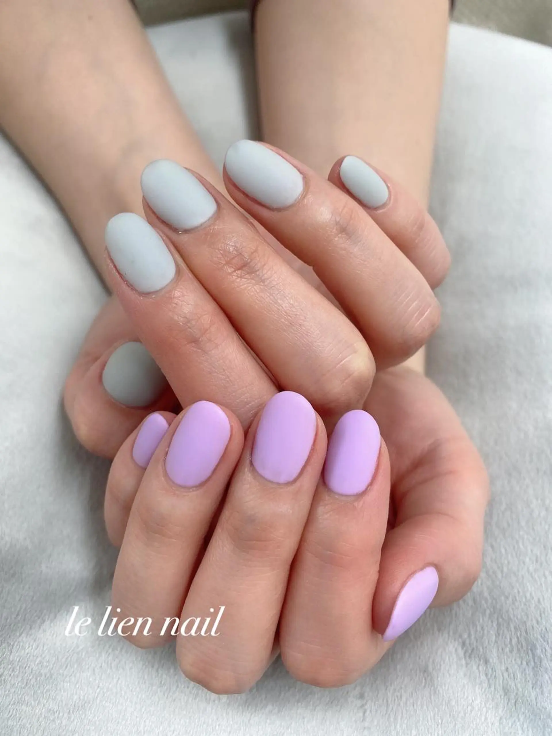 ネイル マットネイル ワンカラーネイル ハンドネイル le lien nailのネイルデザイン