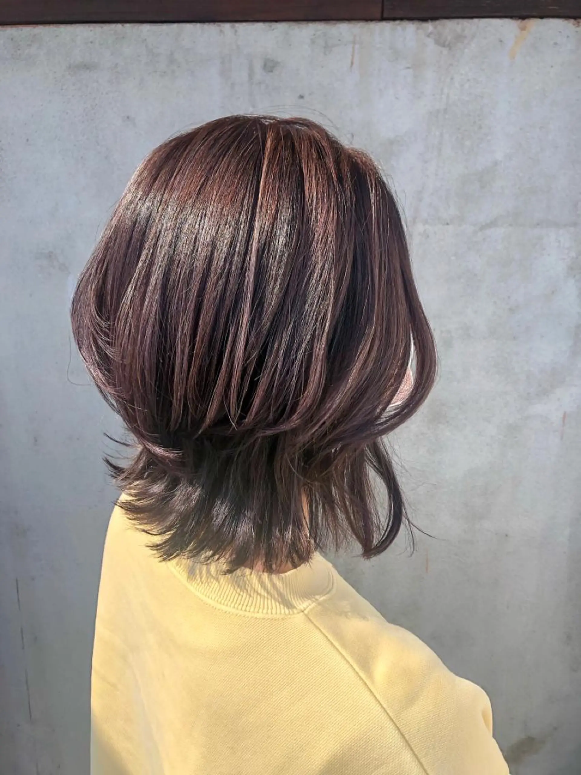 ミディアム カラー ベージュカラー ラベンダーカラー ラベンダーベージュ カット ヘアカラー NAGON STYLE  MICI所属・佐藤 美聡のヘアスタイル