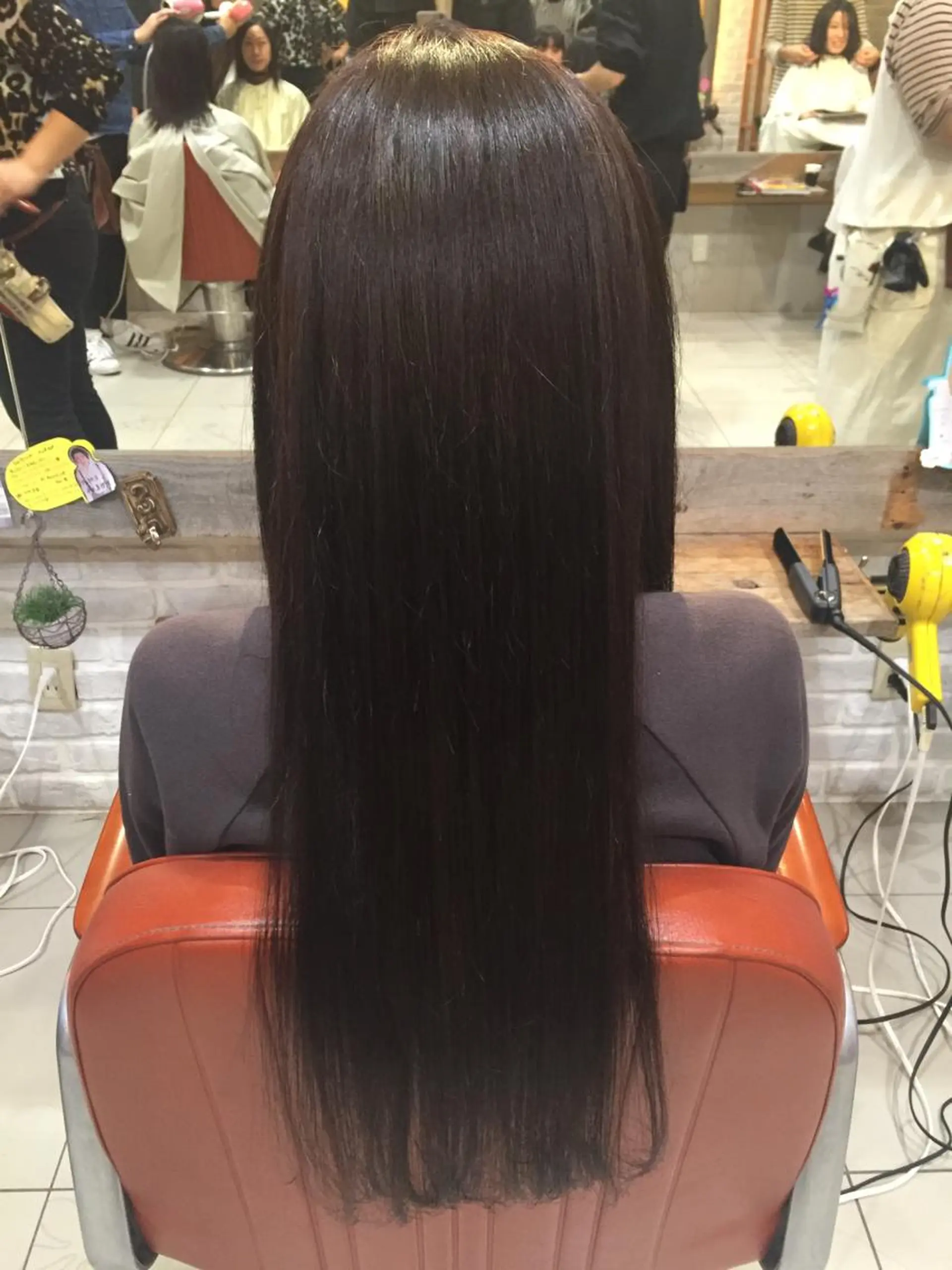 ロング カラー アッシュ カット 縮毛矯正 増子 幹樹のヘアスタイル