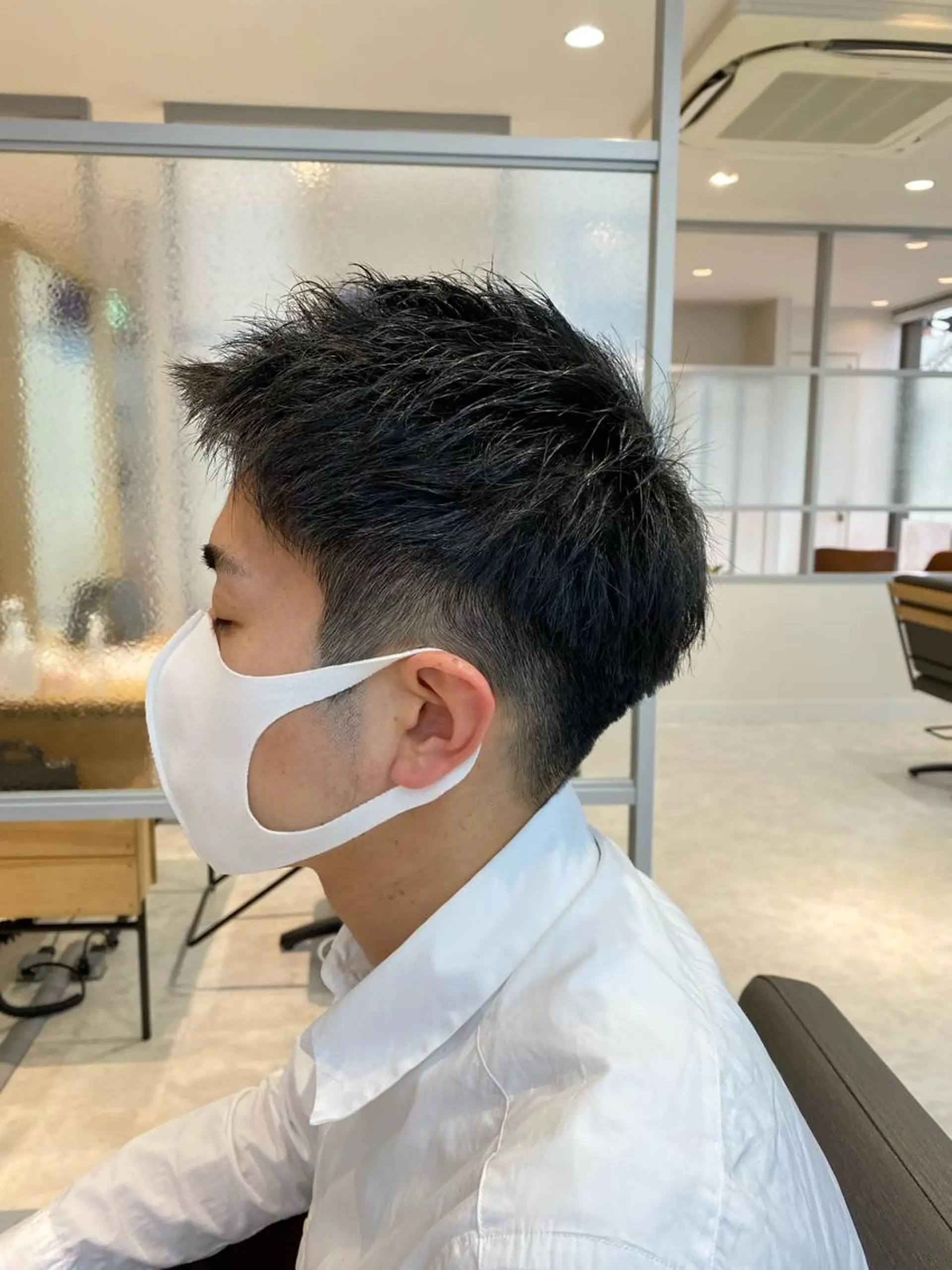 ショート メンズ カット カルマパーマ韓国ヘア shiryuのヘアスタイル