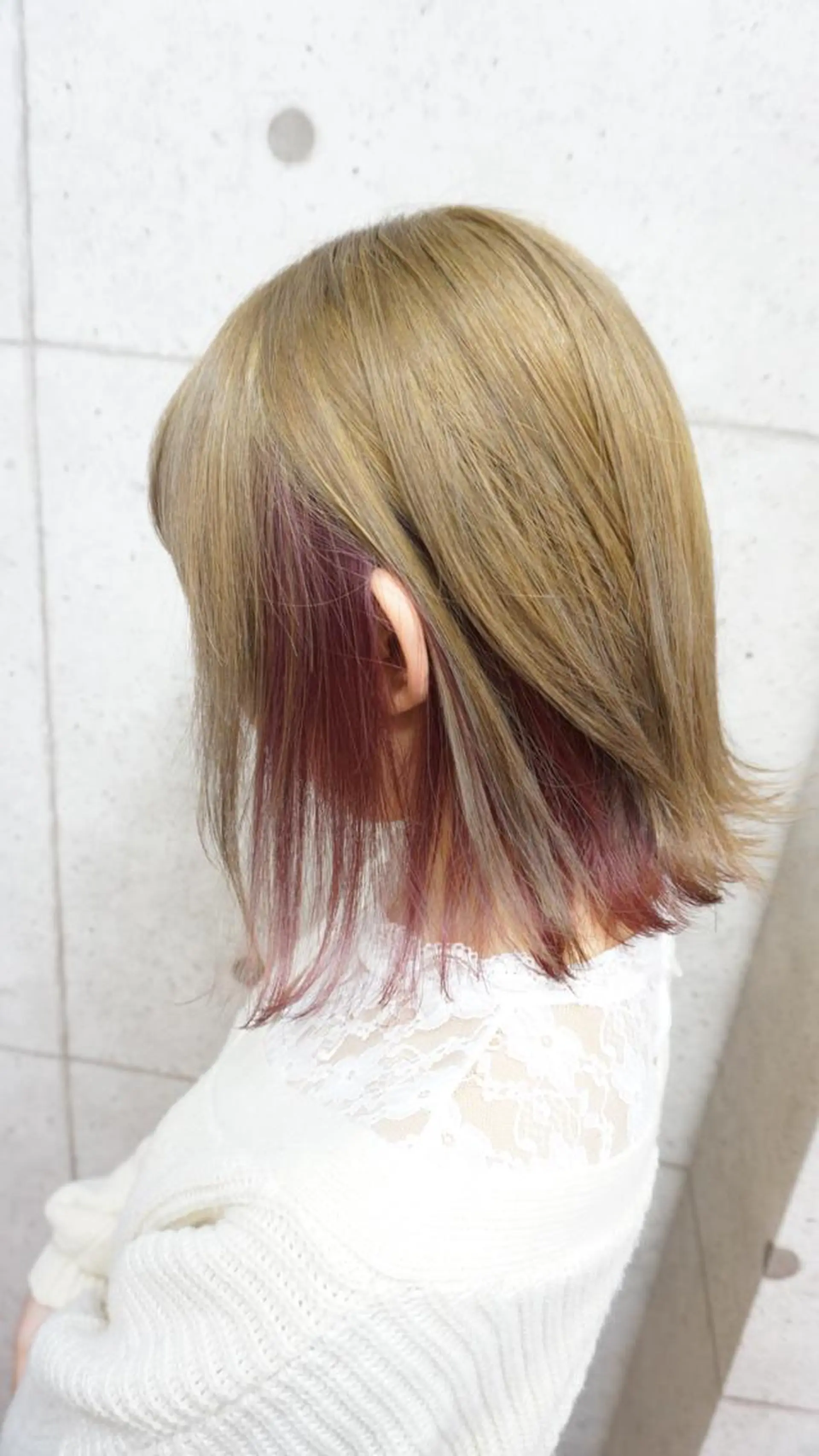 ミディアム カット ヘアカラー トリートメント 羽田 hadaのヘアスタイル