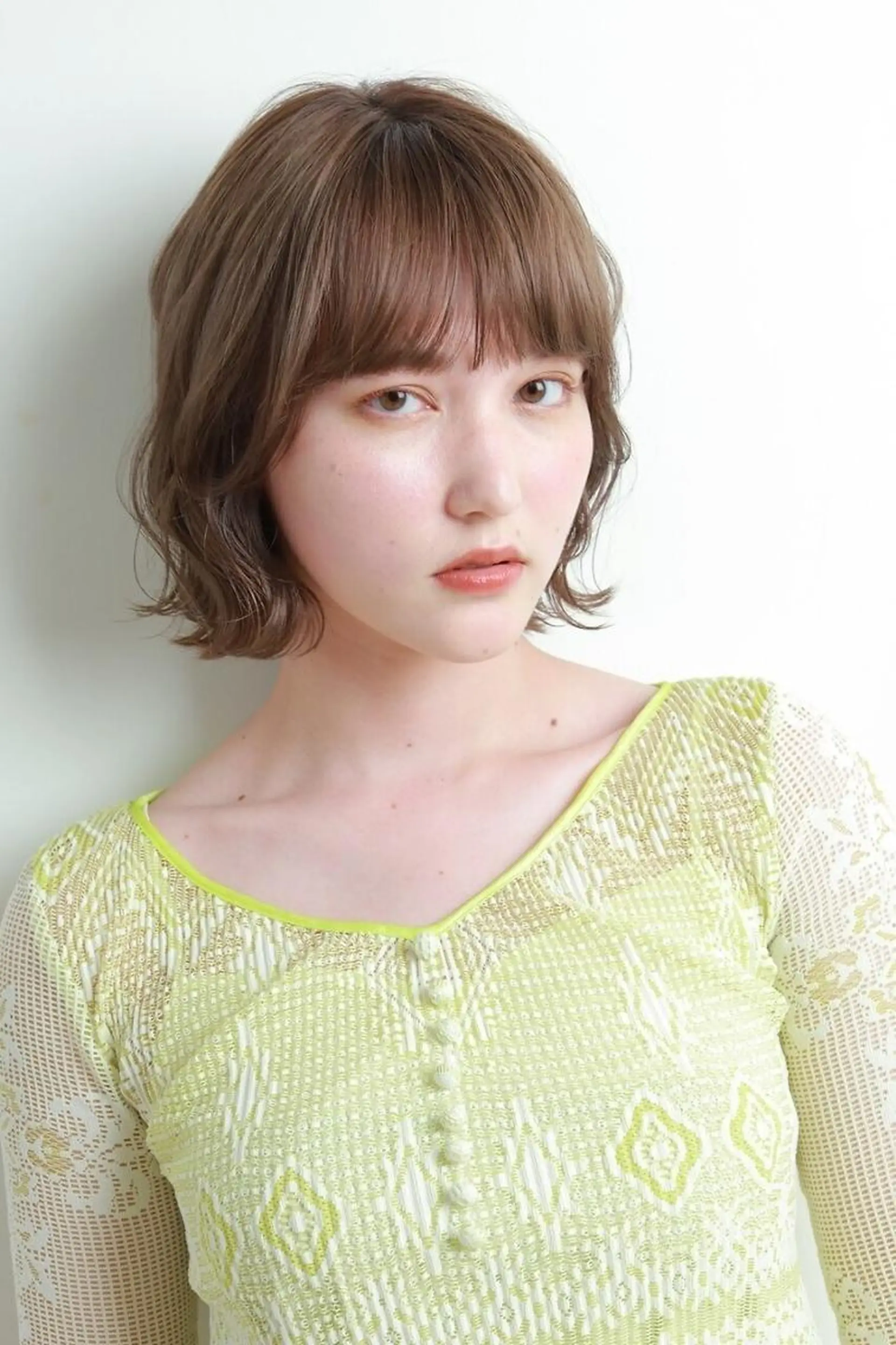 カラー ミディアム カット ヘアカラー トリートメント .5 by soleil 小松店のヘアスタイル