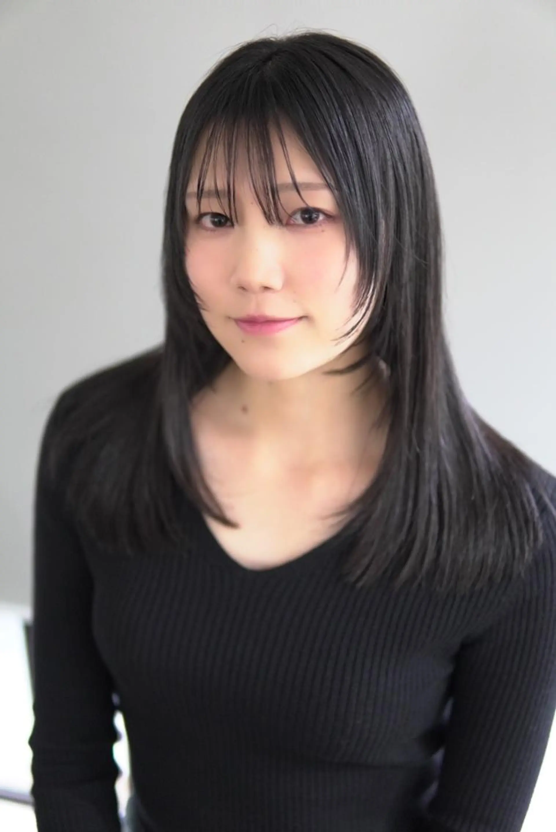 ロング ボブ くびれヘア 顔まわりレイヤー ハイライト 髪質改善 カット トリートメント 髪質改善TABATA YUUKI 表参道のヘアスタイル