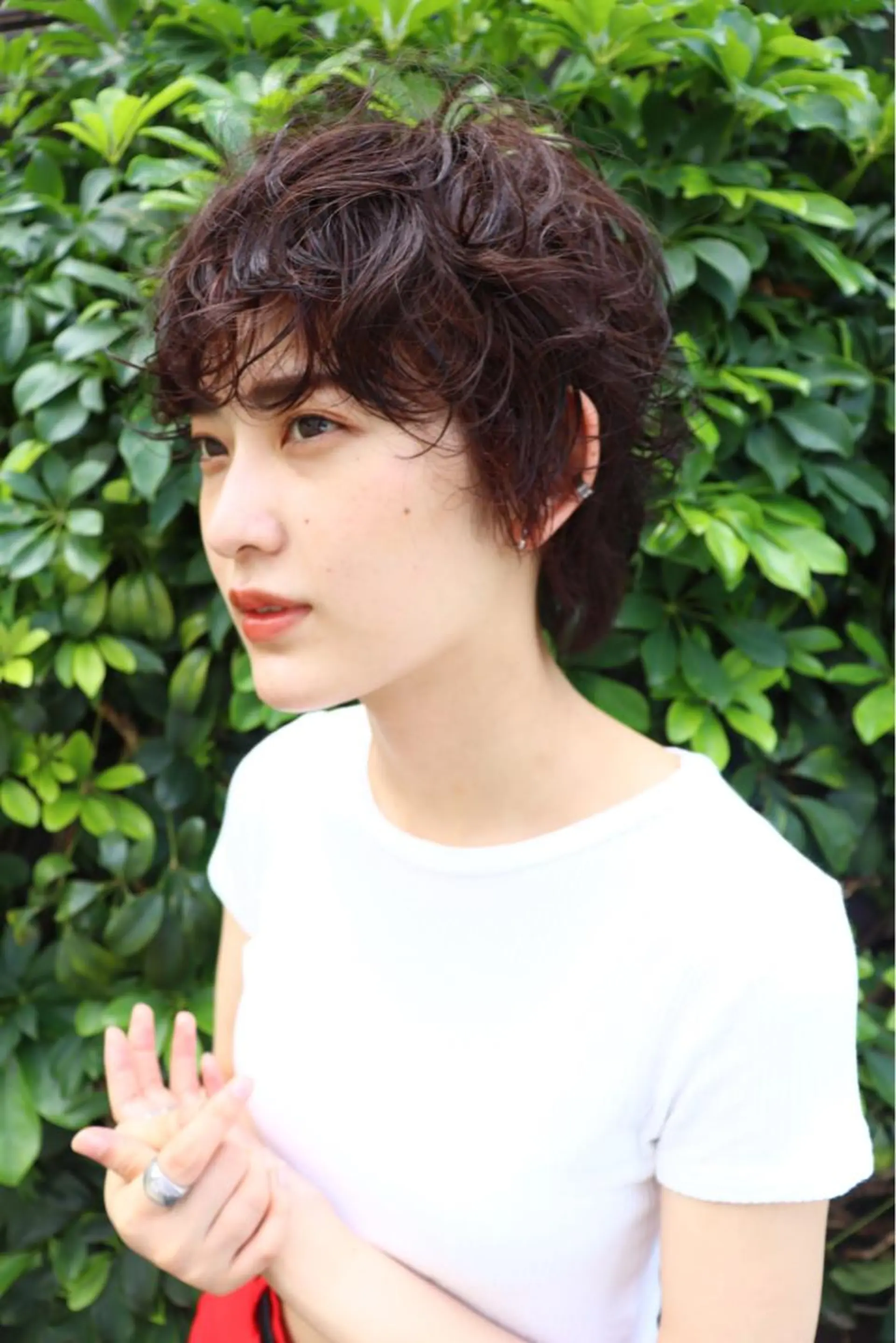 ショート カラー パーマ ヘアカラー 【韓国　レイヤー 髪質改善✨】かずのヘアスタイル