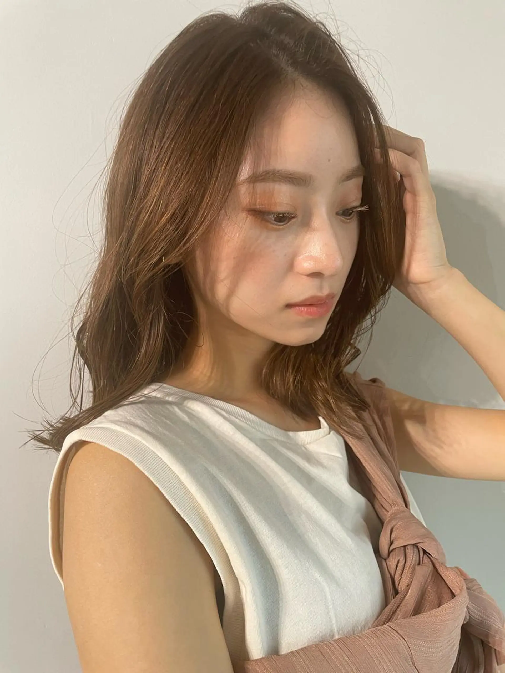 セミロング カラー ヘアアレンジ キッズ マツエク・マツパ アイブロウ ヘアカラー トリートメント 透明感カラー/推しカ ラー☁️JURAのヘアスタイル