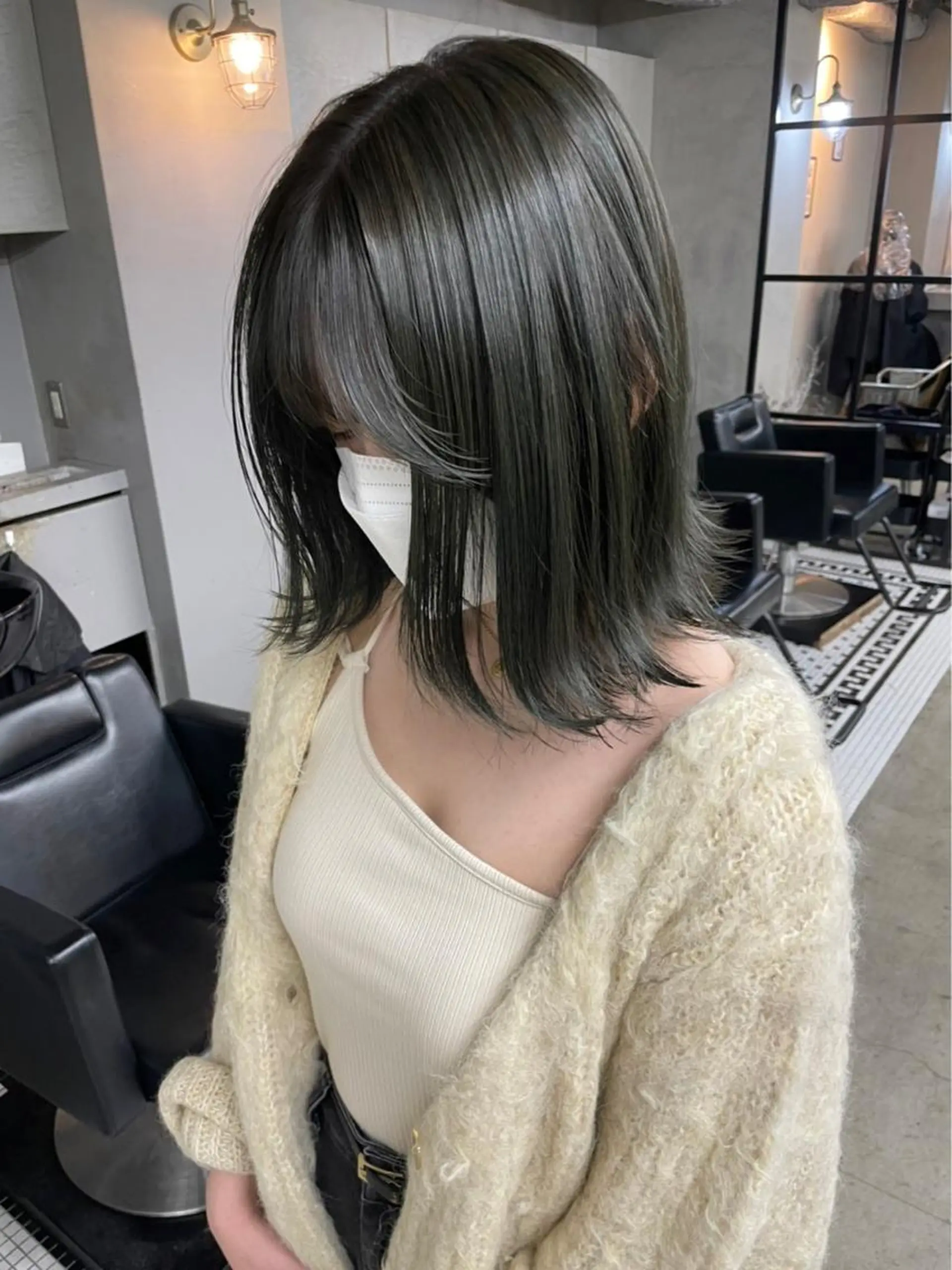 ミディアム カラー オリーブカラー ヘアカラー メンズカット/パーマ 艶カラーTAIGA︎のヘアスタイル
