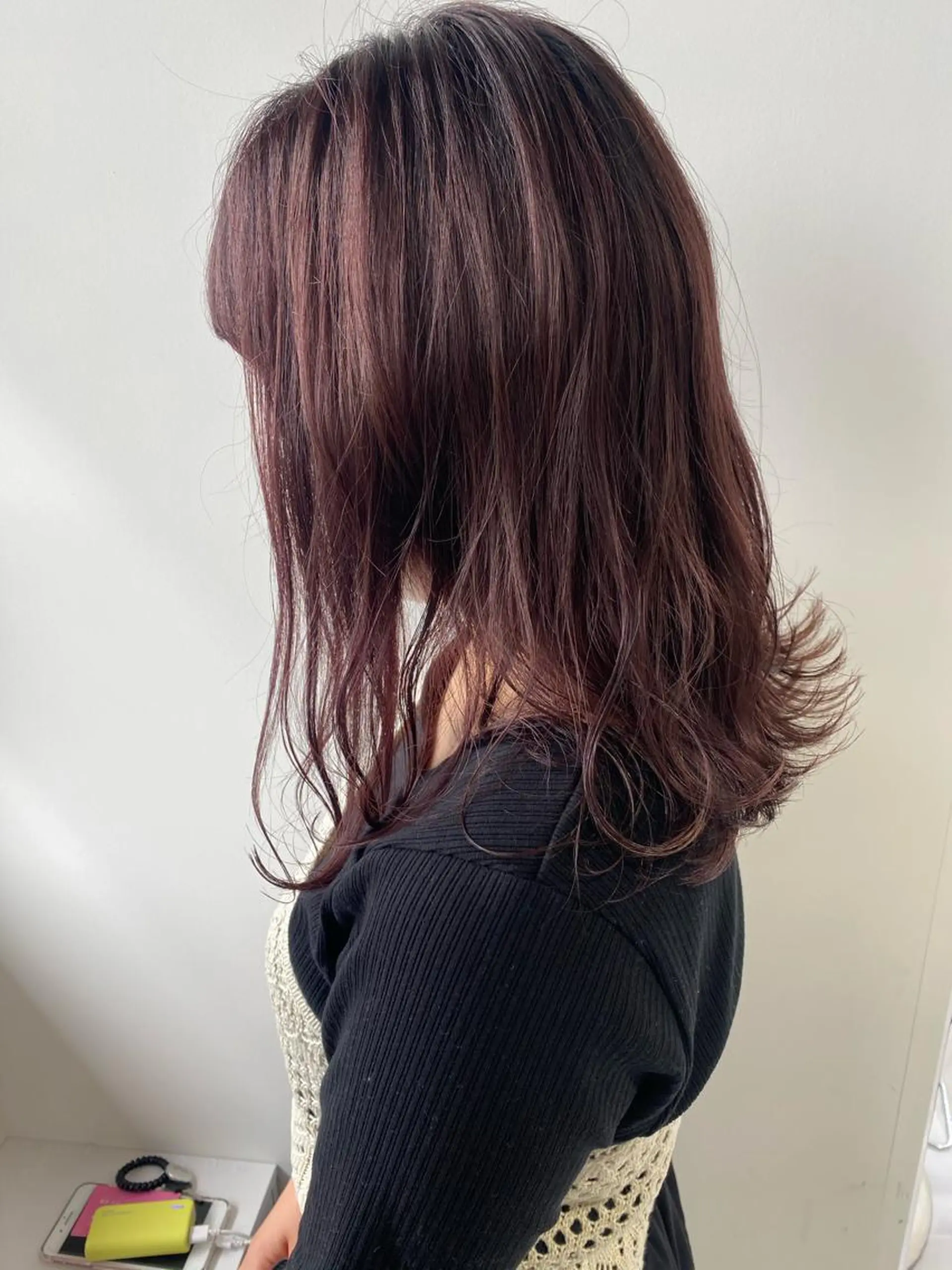 ミディアム カラー 遠藤 愛莉のヘアスタイル