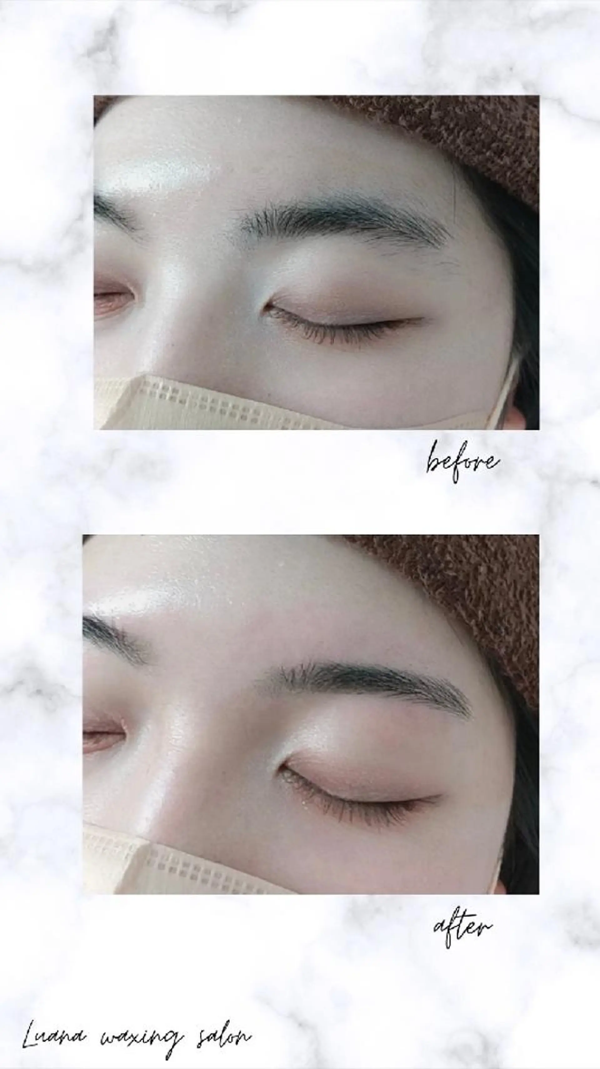 アイブロウ 眉毛ワックス脱毛 Luana waxing salon所属・Luana wax 🐚根本のエステ・リラクイメージ
