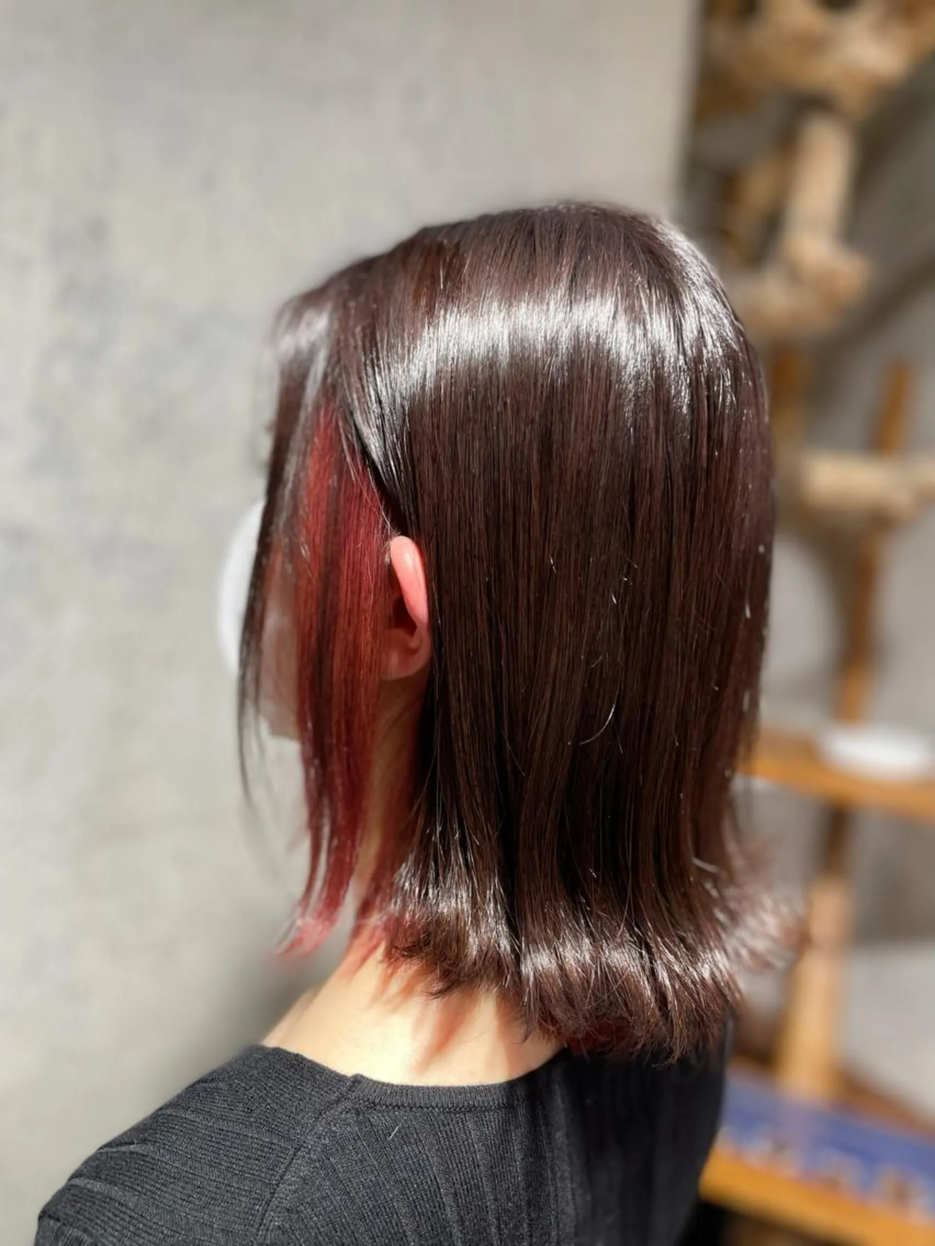 セミロング ヘアカラー 吉川 舞雪のマツエク・マツパデザイン