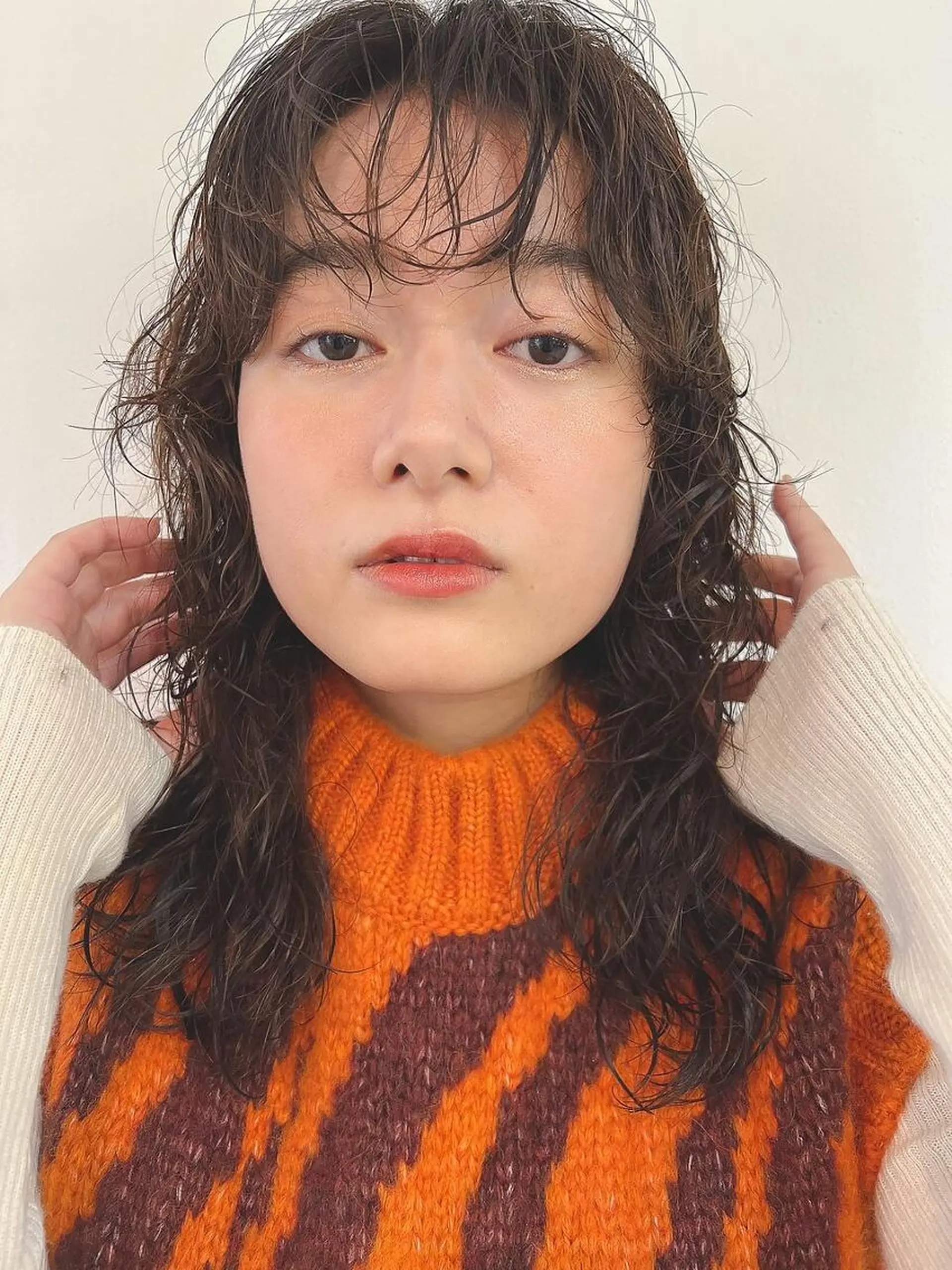 ミディアム カット パーマ nelke 立川のヘアスタイル