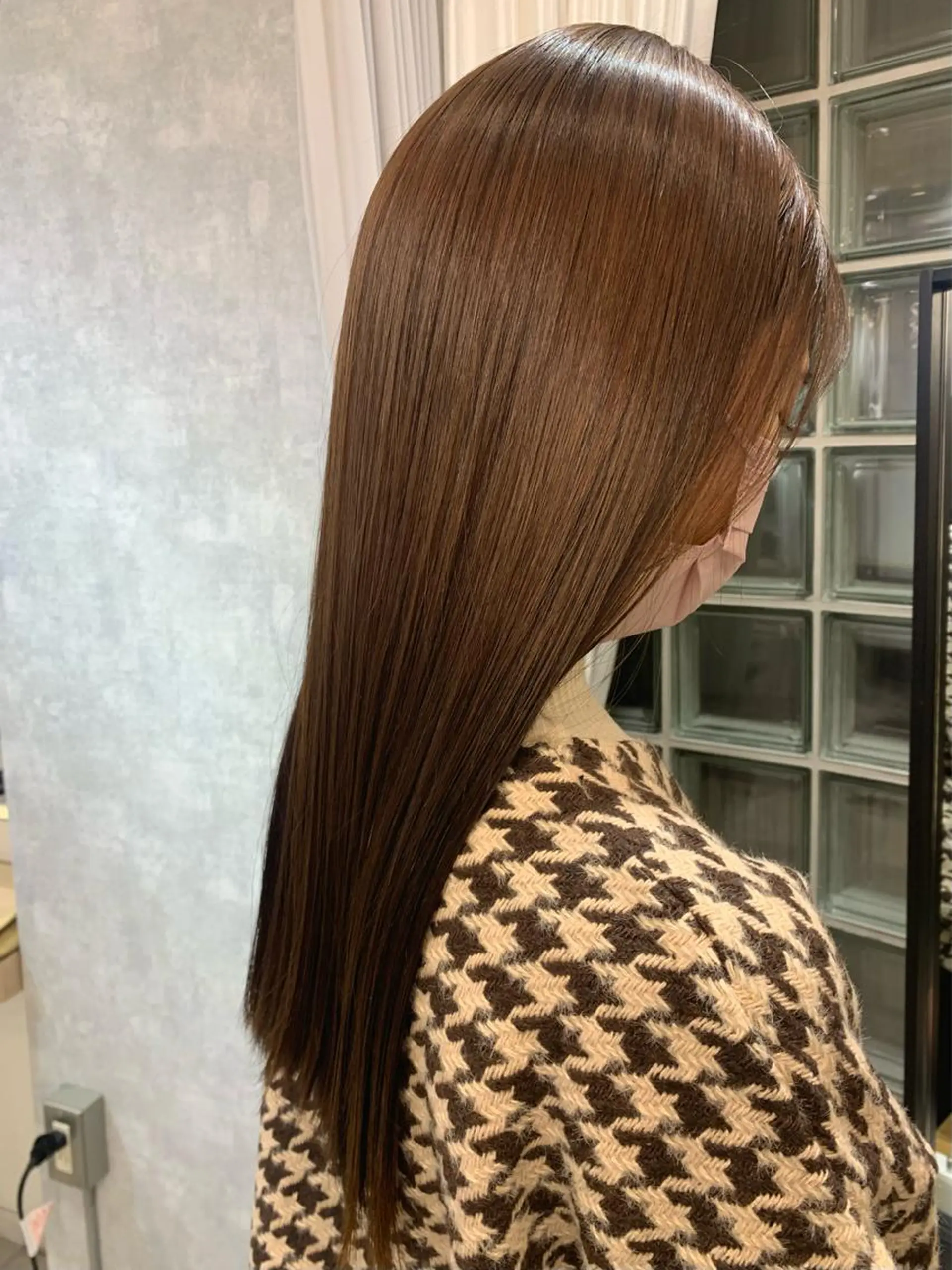 ロング パーマ ストレートパーマ カット パーマ クレハ :)のヘアスタイル