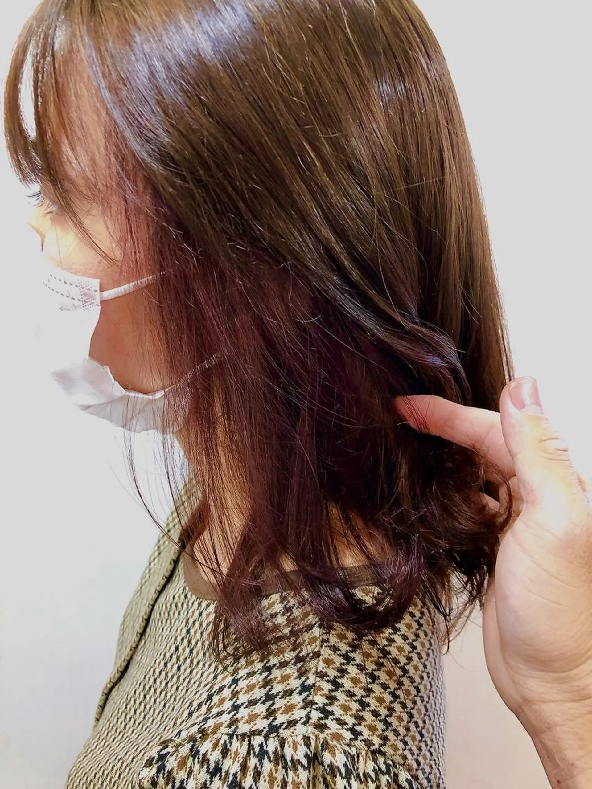 ミディアム ヘアカラー 佐藤悠生/ メンズカット．パーマのヘアスタイル