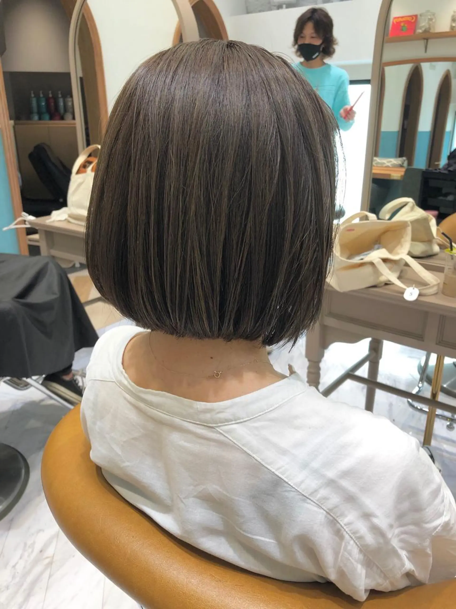 ショート カラー ヘアカラー トリートメント Lond labのヘアスタイル