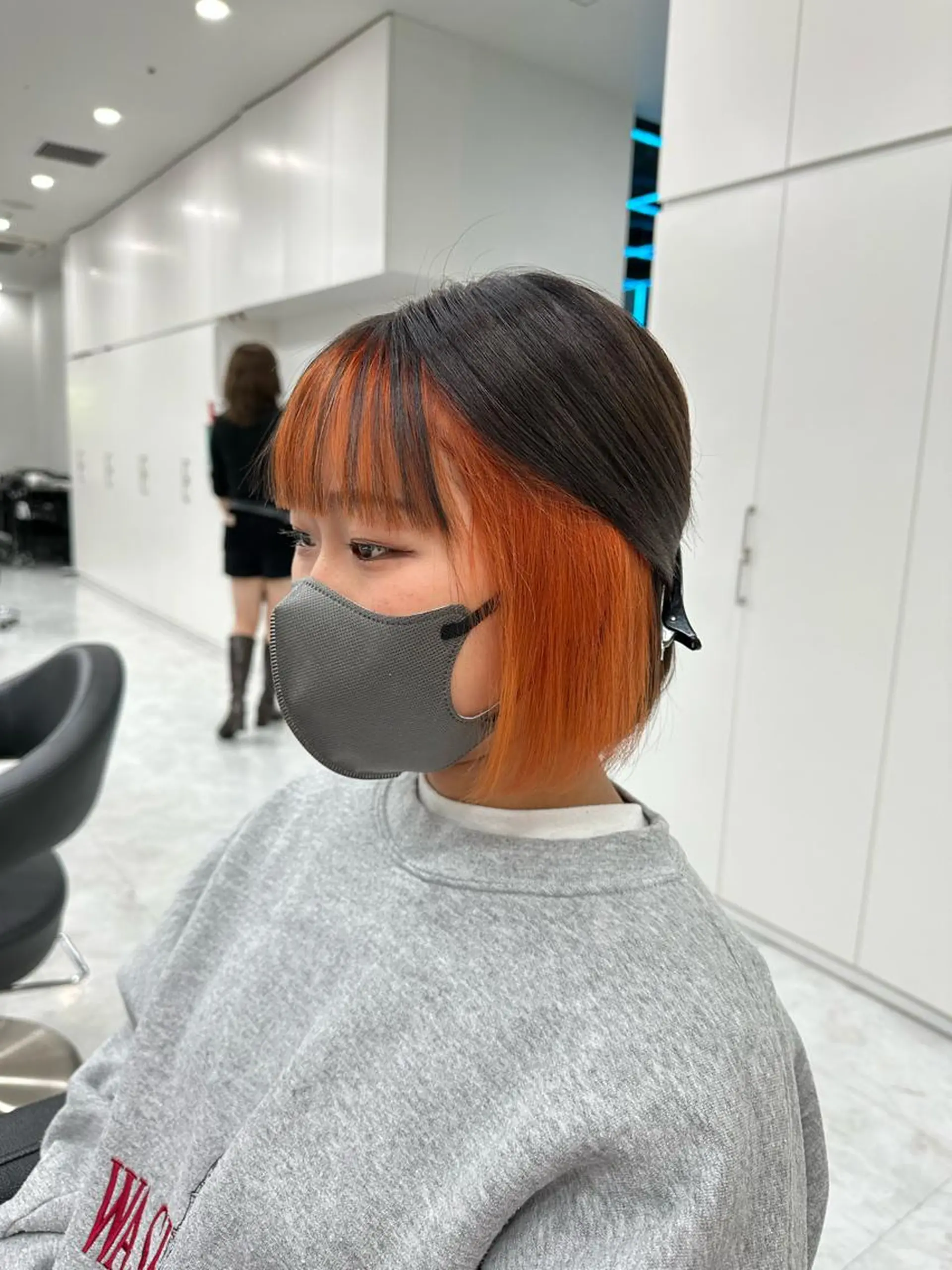 ショート カラー インナーカラー junna‎🤍調布 まつ毛/眉 激安のマツエク・マツパデザイン