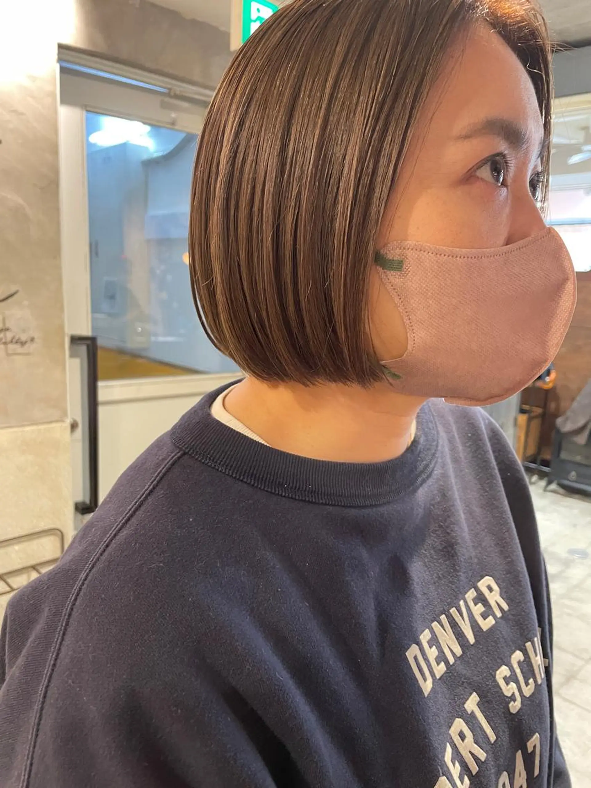 ショート ボブ カット ヘアカラー トリートメント さの あやねのヘアスタイル