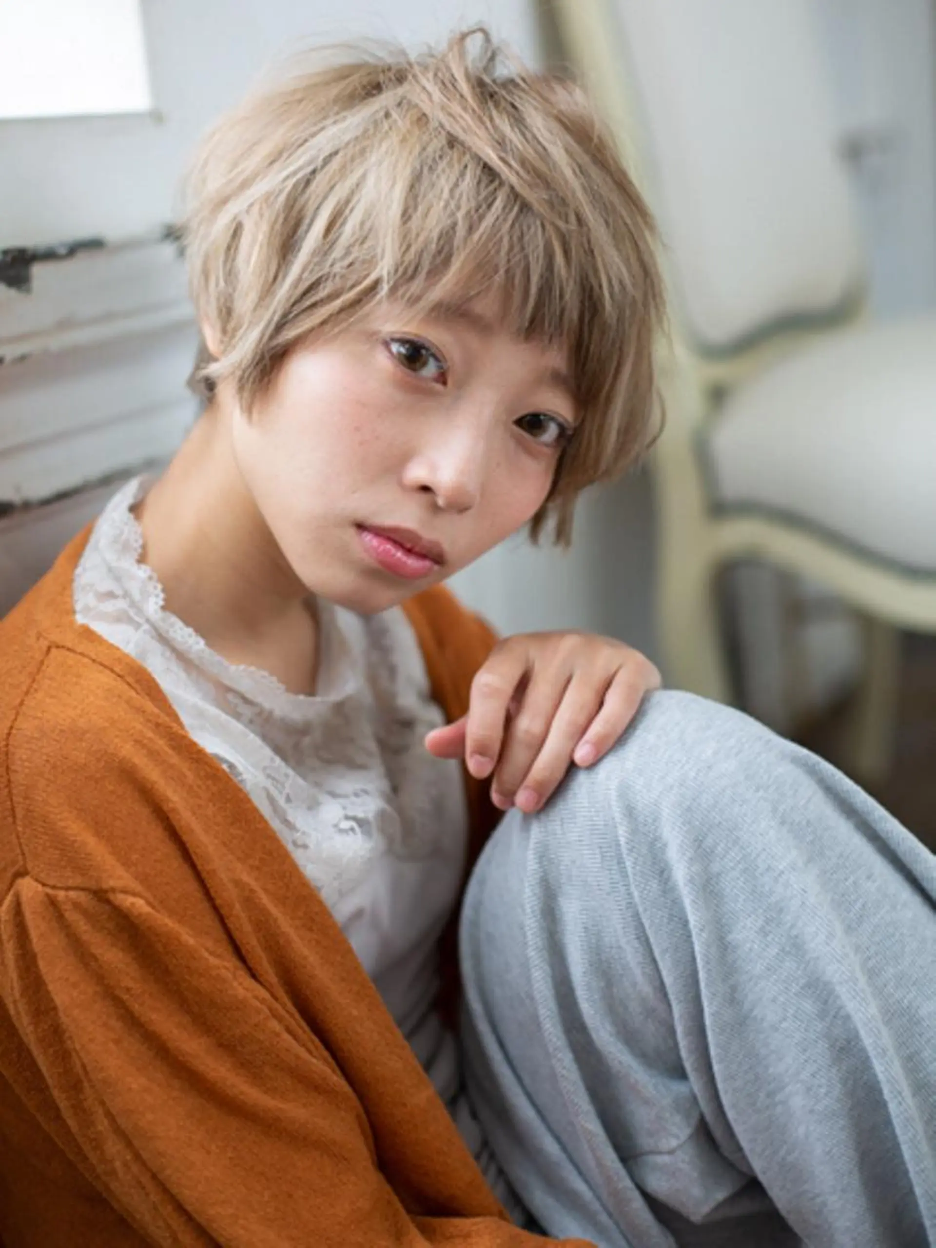 ショート カラー 【公式】amble luxe池袋東口💛のヘアスタイル