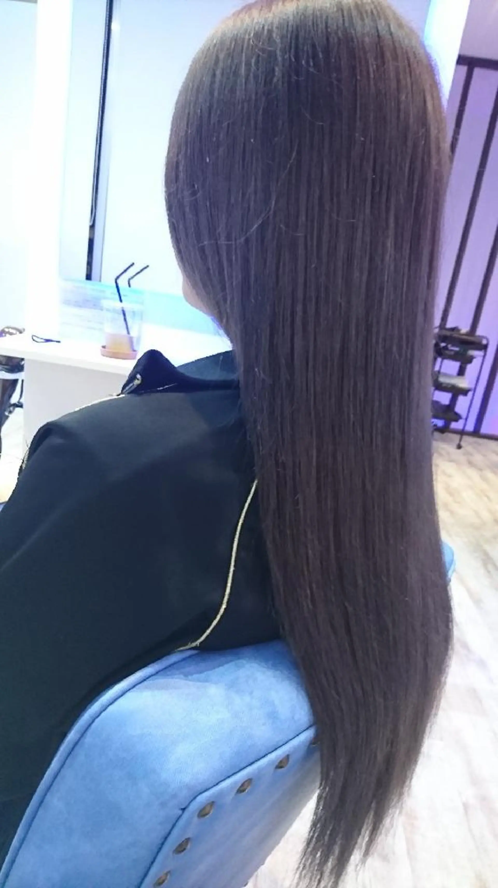 ロング カラー 透明感カラー グレージュ 中嶌 健一のヘアスタイル