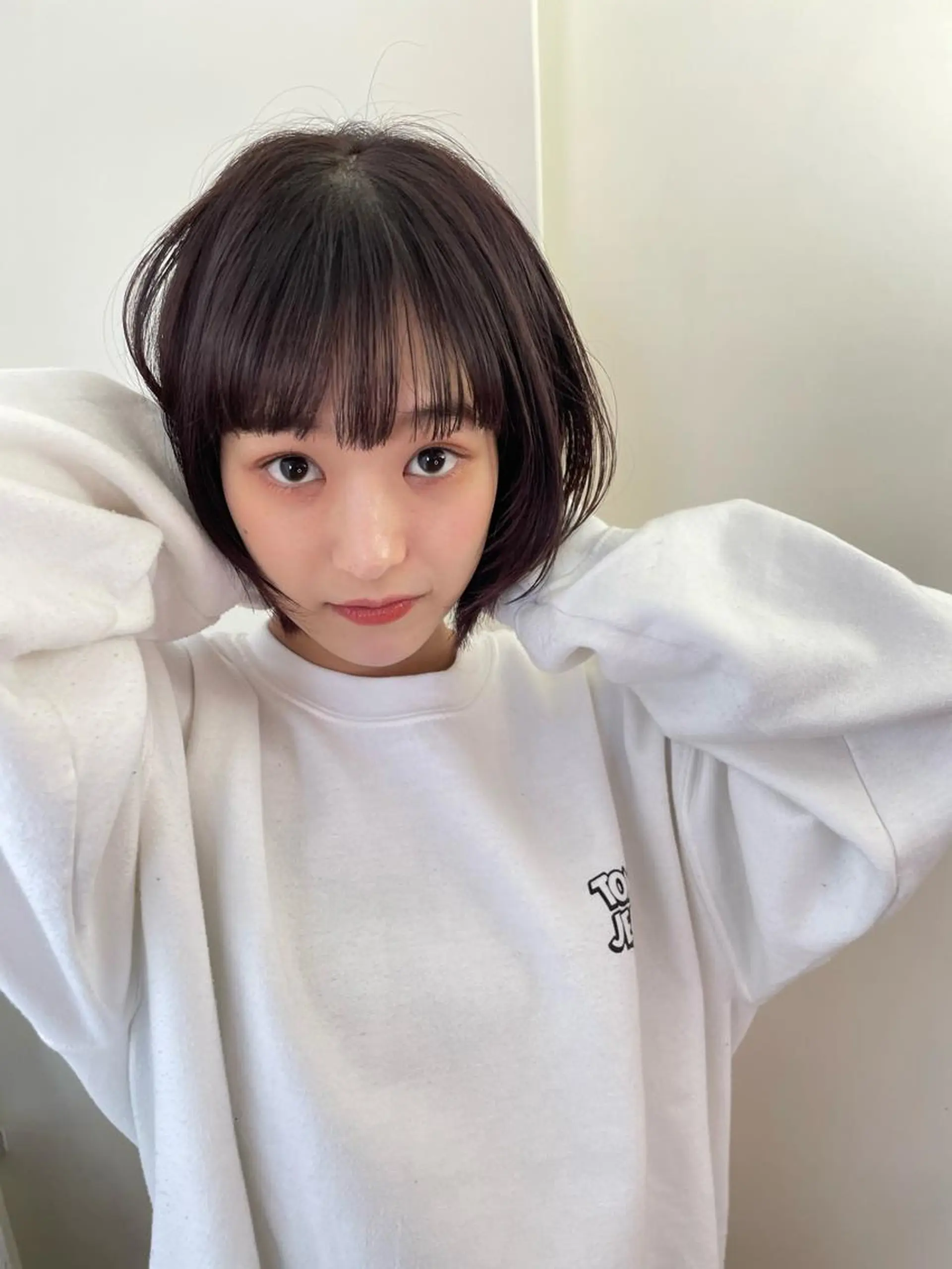 ショート カラー ダークグレー ヘアカラー トリートメント ボブウルフ／ボブ Satsukiのヘアスタイル