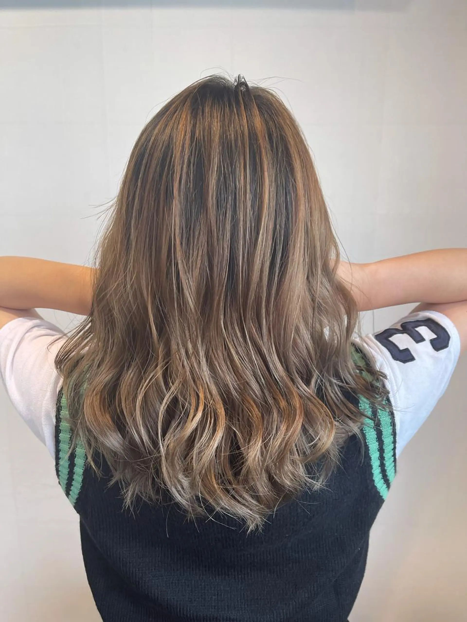 セミロング カラー バレイヤージュ レイヤーカット カット ヘアカラー メンズスタイル /メンズパーマ/須藤のヘアスタイル