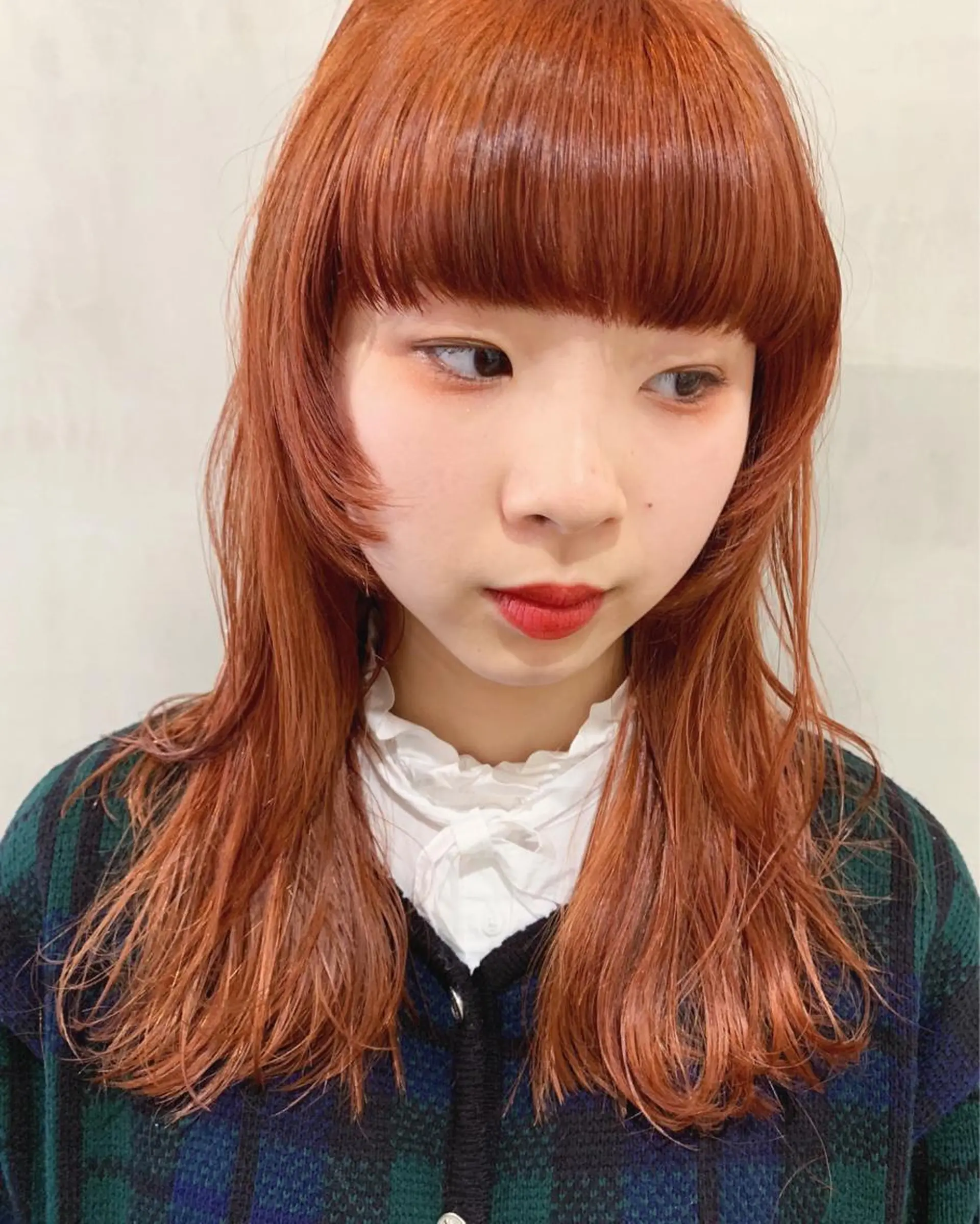 セミロング カラー カット ヘアカラー トリートメント 優 作のヘアスタイル