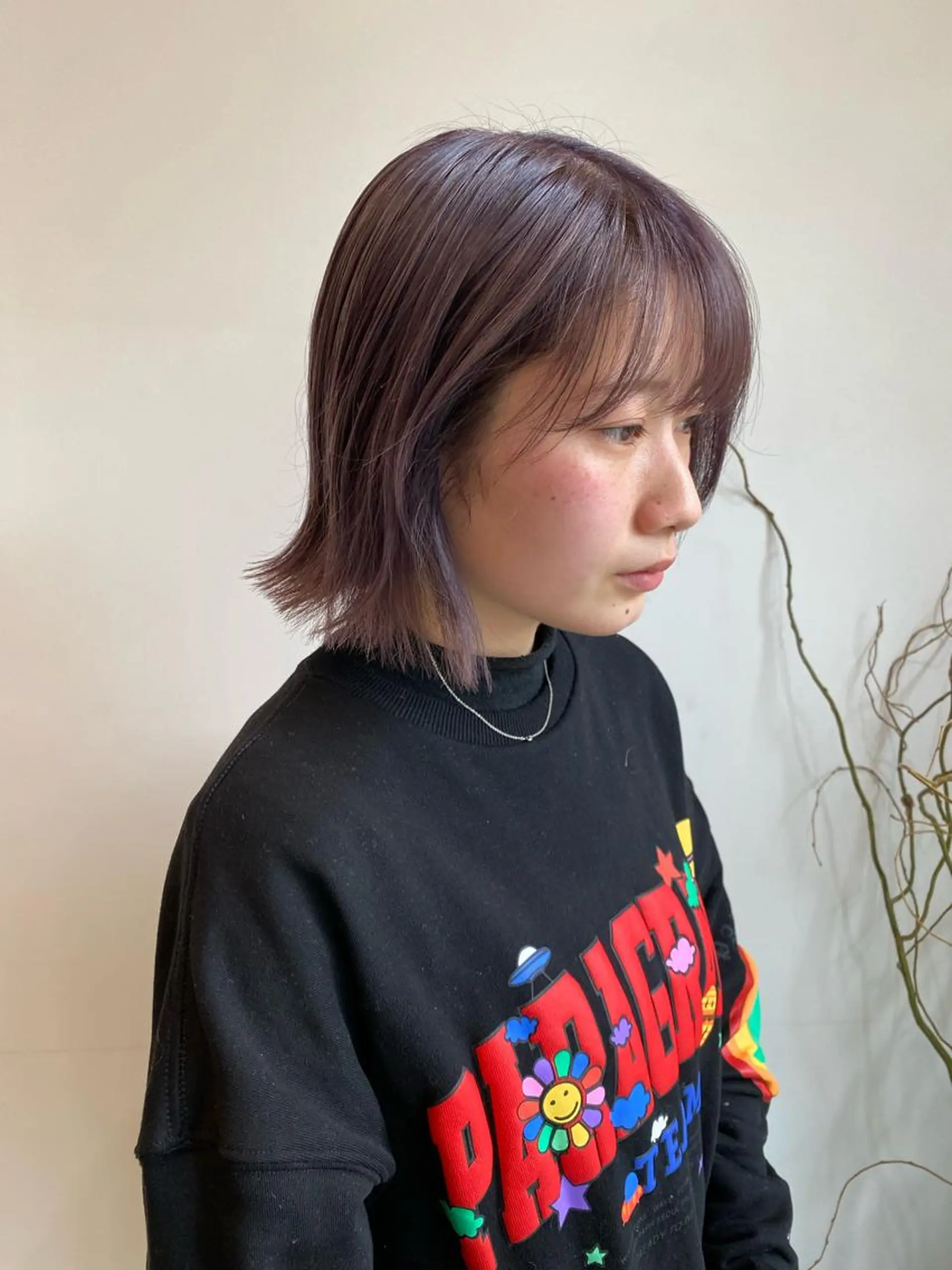 ミディアム ヘアカラー 大内田 凌馬のヘアスタイル