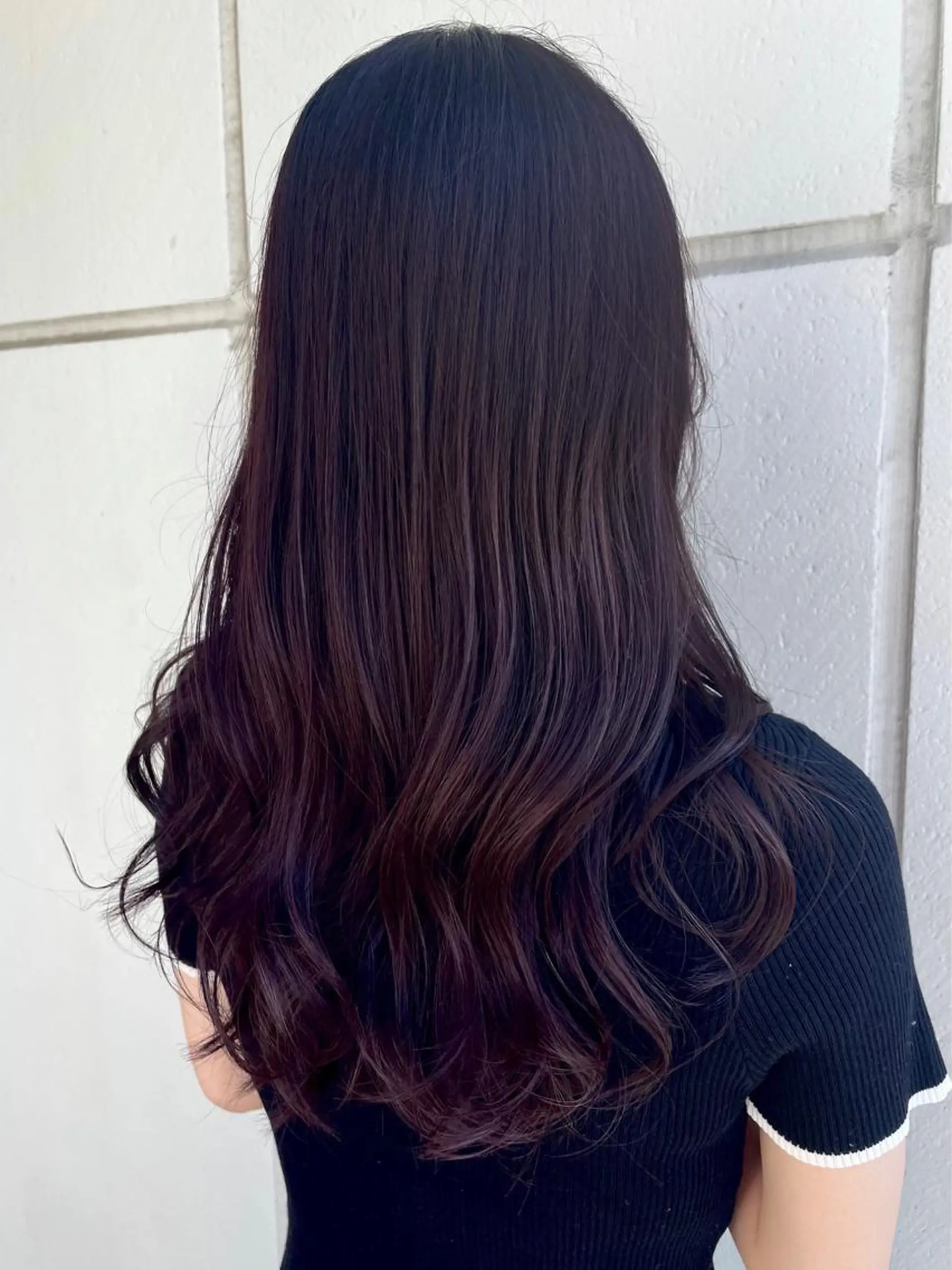 セミロング カラー ディープパープル パープルカラー カット ヘアカラー 卒業式受付中🌻 肥田亜沙美のその他イメージ
